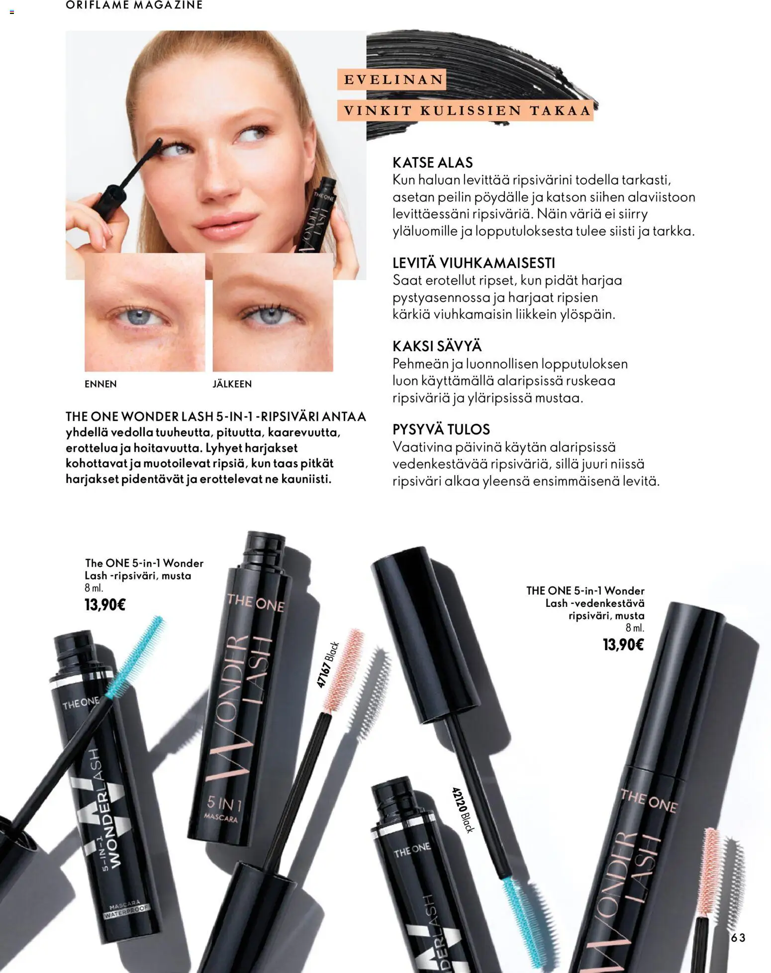 Oriflame tarjoukset – voimassa 18/11/2026 alkaen | Sivu: 63 | Tuotteet: Ripsiväri