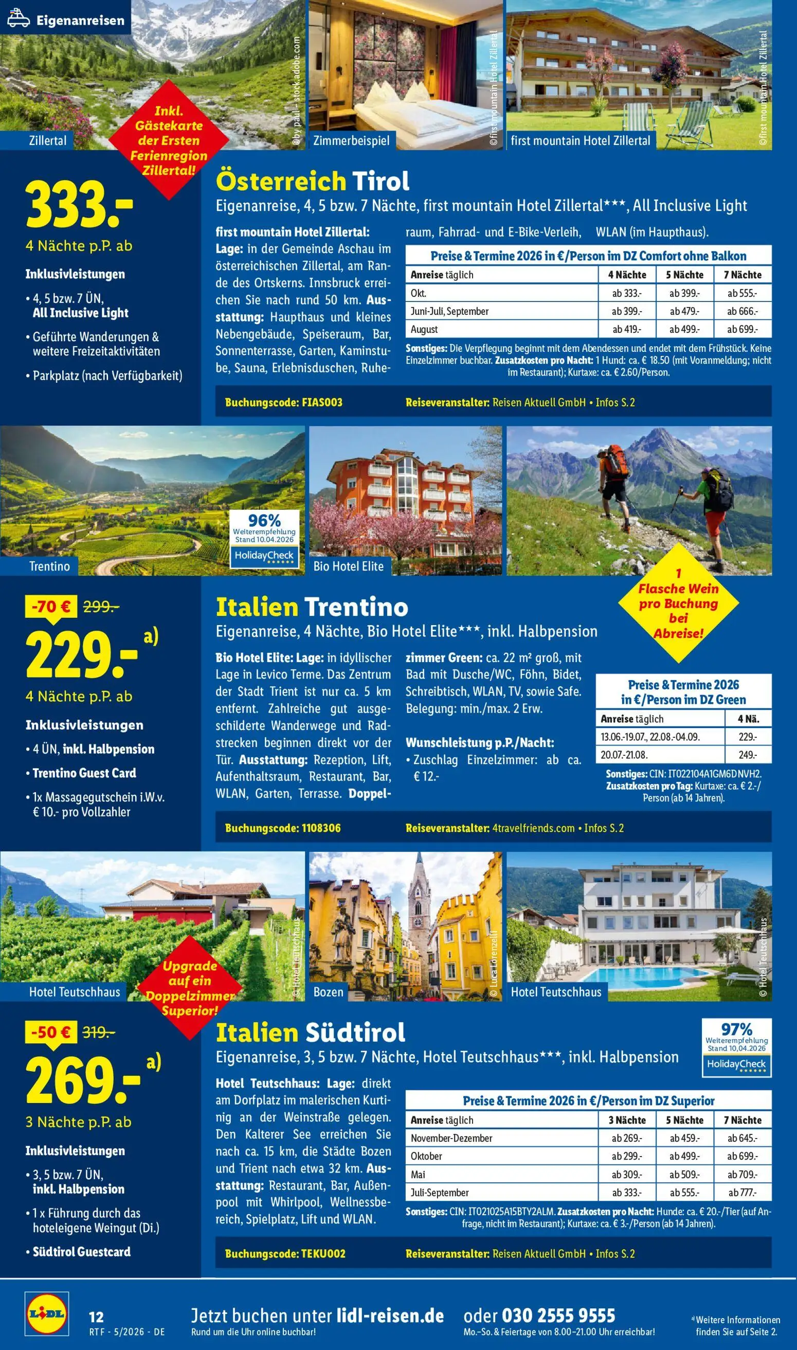 Lidl Reisen Reise-Highlights – gültig ab 12.05.2026 | Seite: 12