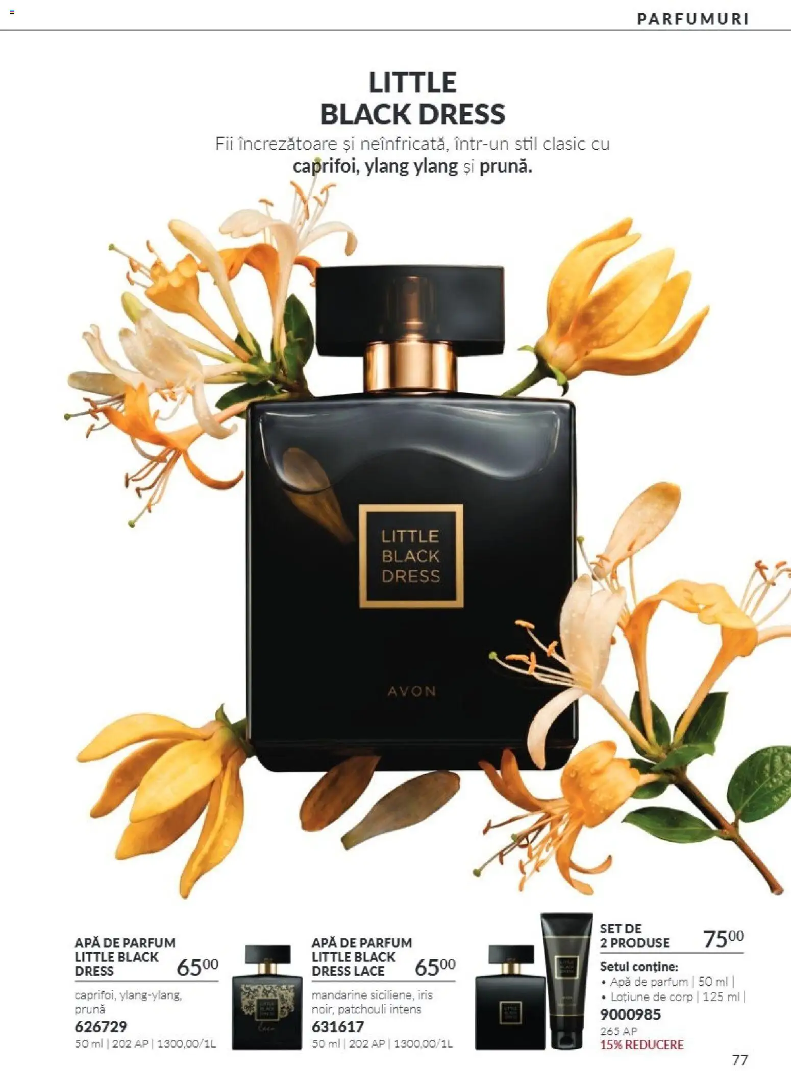 Noul catalog Avon – valabil de la 01.10.2026 | Pagină: 77 | Produse: Apă de parfum, Mandarine, Apă, Black