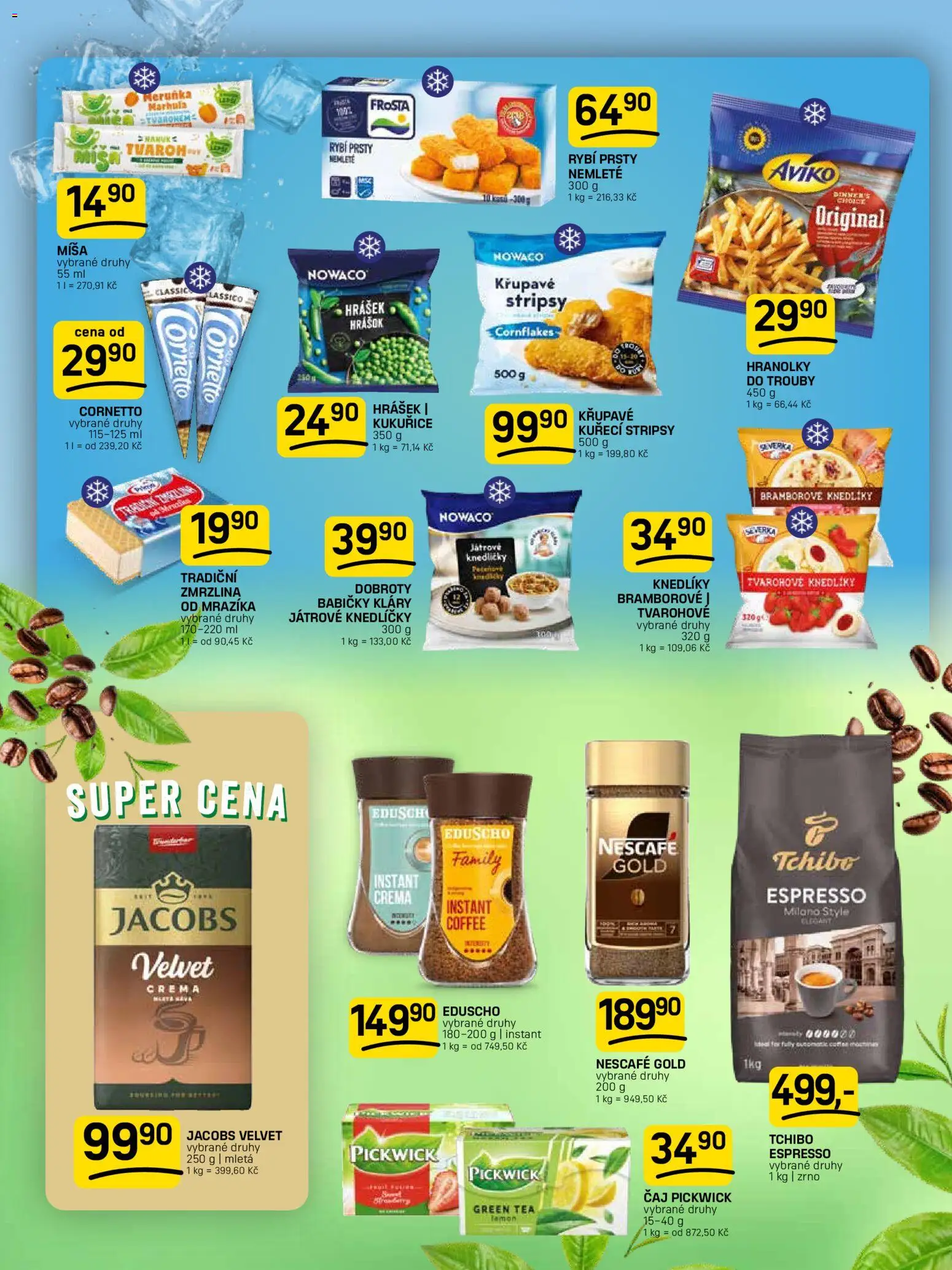 Flop leták od 10.06.2026 | Strana: 7 | Produkty: Nescafé, Rybí prsty, Kuřecí stripsy, Jacobs velvet