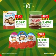 Žabac Katalog - Pregled kataloga iz trgovine Žabac, vrijedi od 22.09.2026 | Stranica: 5 | Proizvodi: Nutella, Super mario