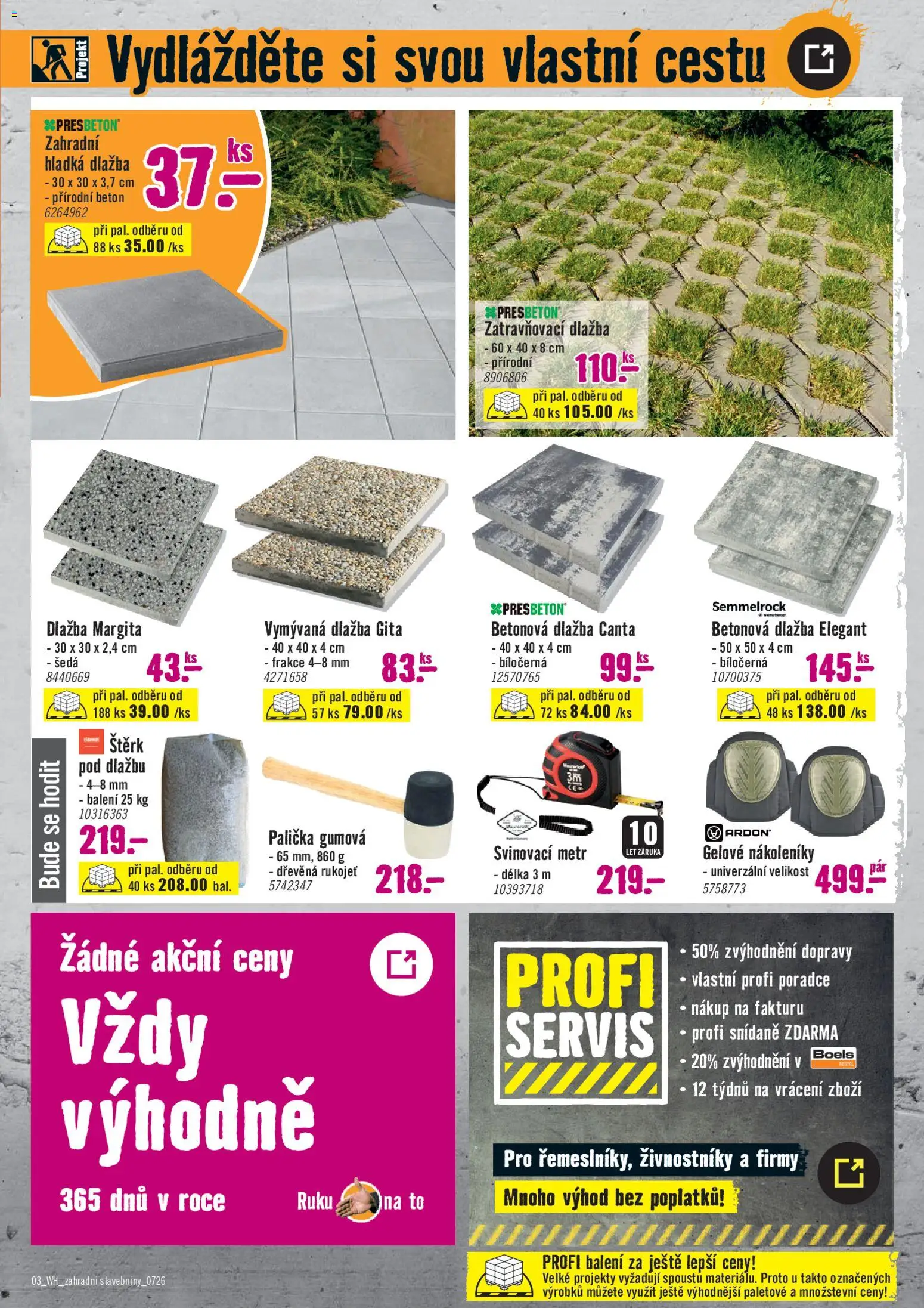 HORNBACH leták - Zahradní stavebniny od 08.07.2026 | Strana: 3 | Produkty: Dlažba, Jar
