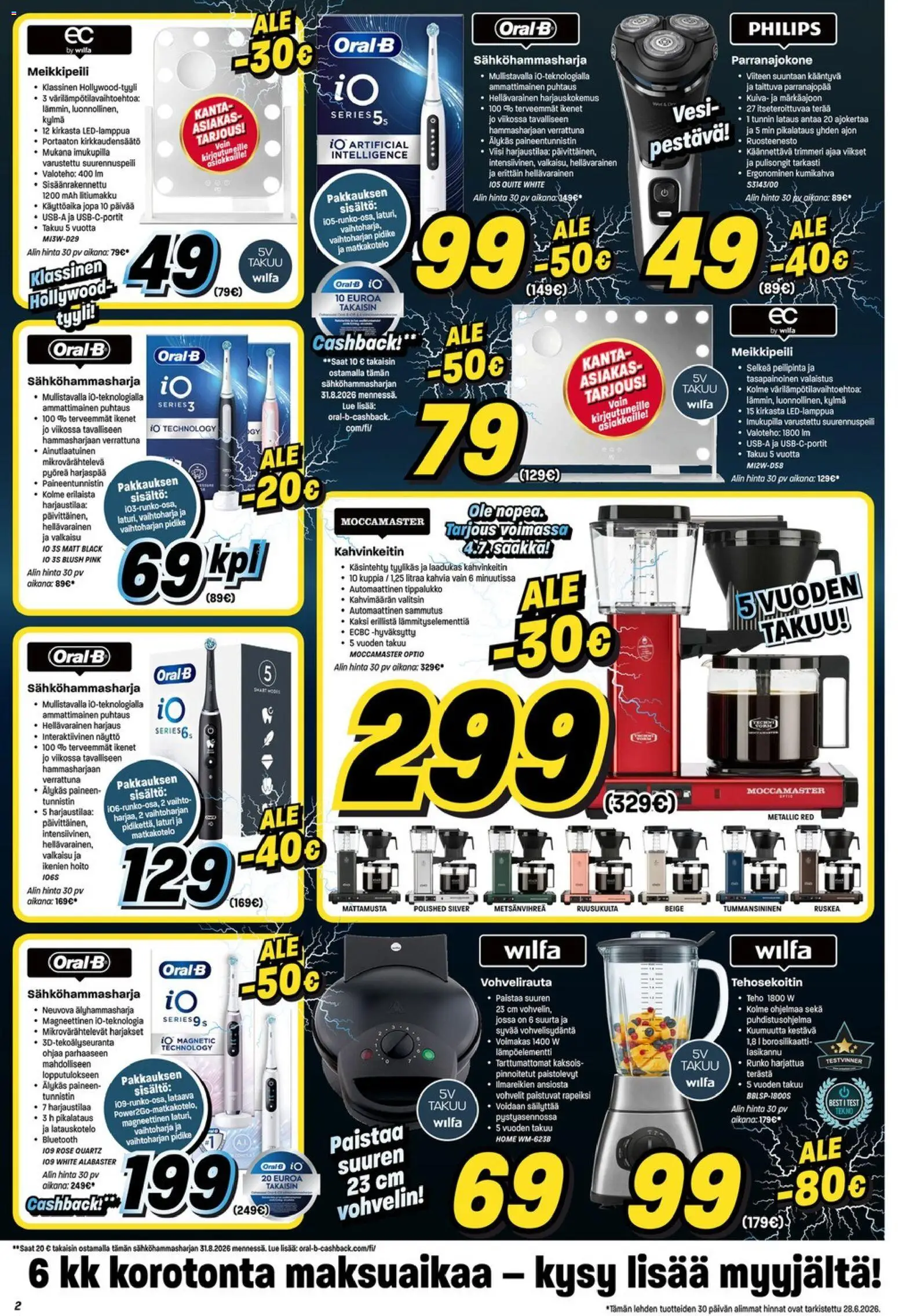 Veikon Kone tarjoukset – voimassa 29/06/2026 alkaen | Sivu: 2 | Tuotteet: Parranajokone, Meikkipeili, Trimmeri, Laturi