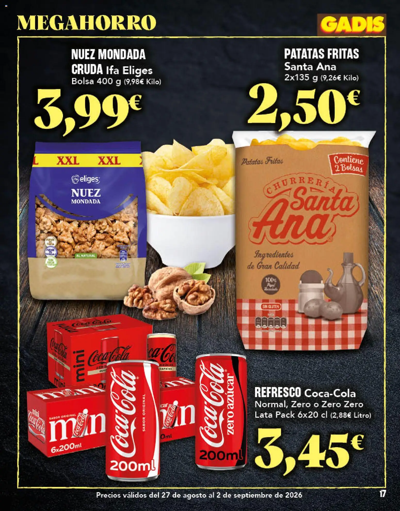 Gadis folleto │ válido desde el 27/08/2026 | Página: 17 | Productos: Bolsa, Patatas, Patatas fritas, Azúcar