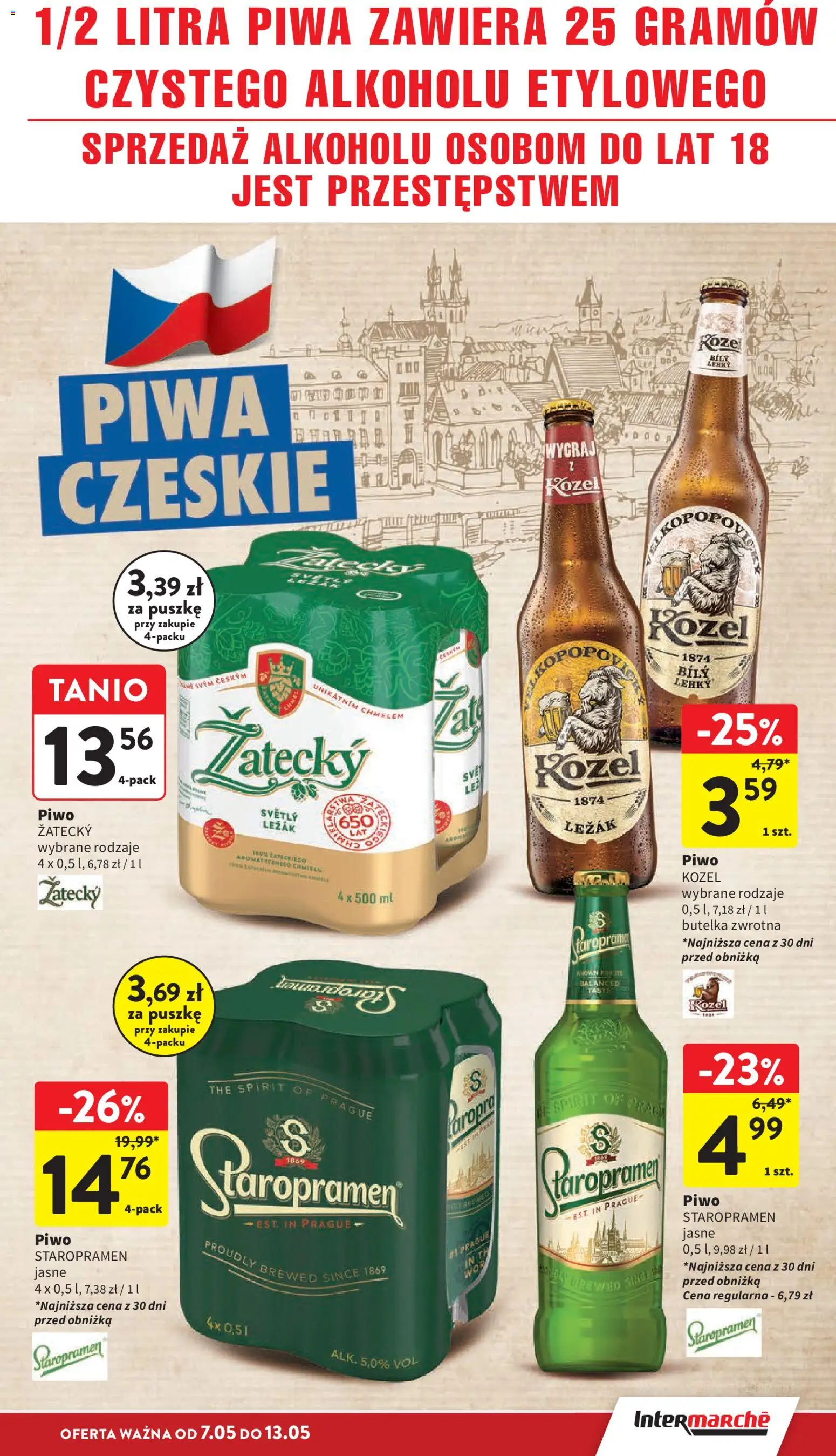 Intermarche gazetka od 07.05.2026 | Strona: 35 | Produkty: Leżak, Piwo