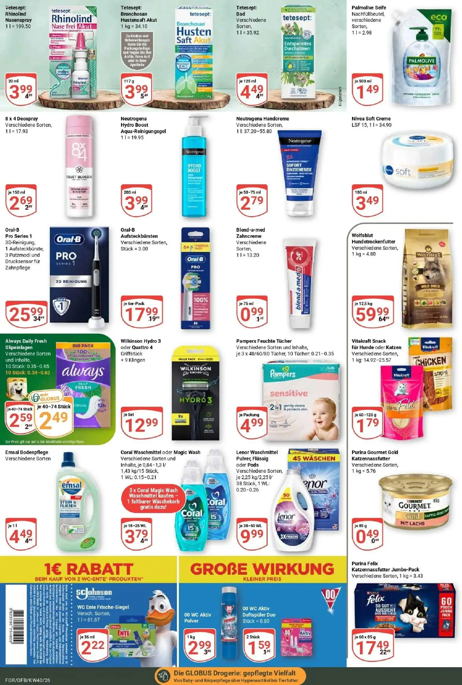 Globus Prospekt Forchheim (ab 28.09.2026) » Angebote online | Seite: 20 | Produkte: Mais, Lachs, Waschmittel, Purina gourmet gold