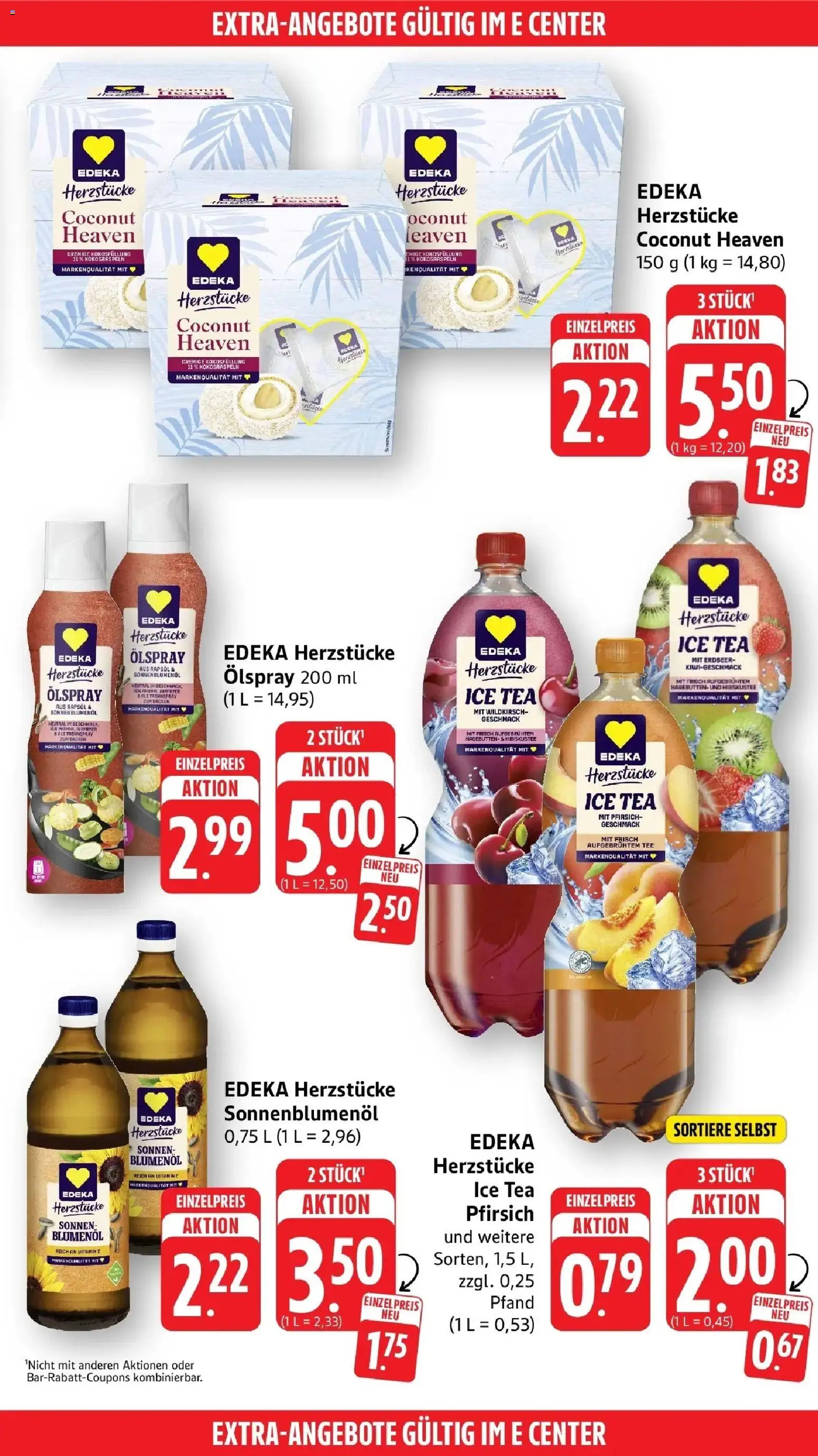 Edeka Prospekt Heilbronn-Sontheim (ab 28.09.2026) » Angebote Online | Seite: 51 | Produkte: Rapsöl, Sonnenblumenol, Pfirsich, Tee