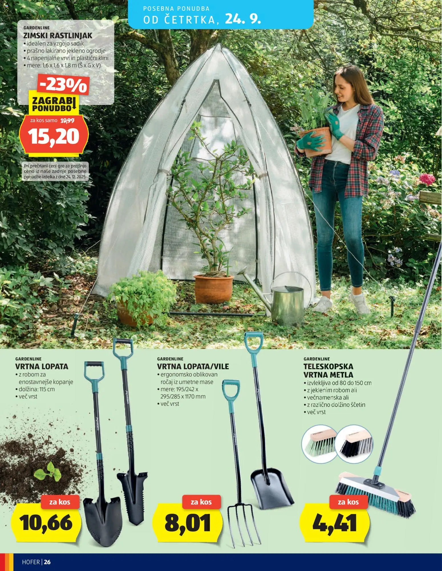 Hofer SI katalog | vrijedi od 16.09.2026 | Stranica: 26 | Proizvodi: Metla