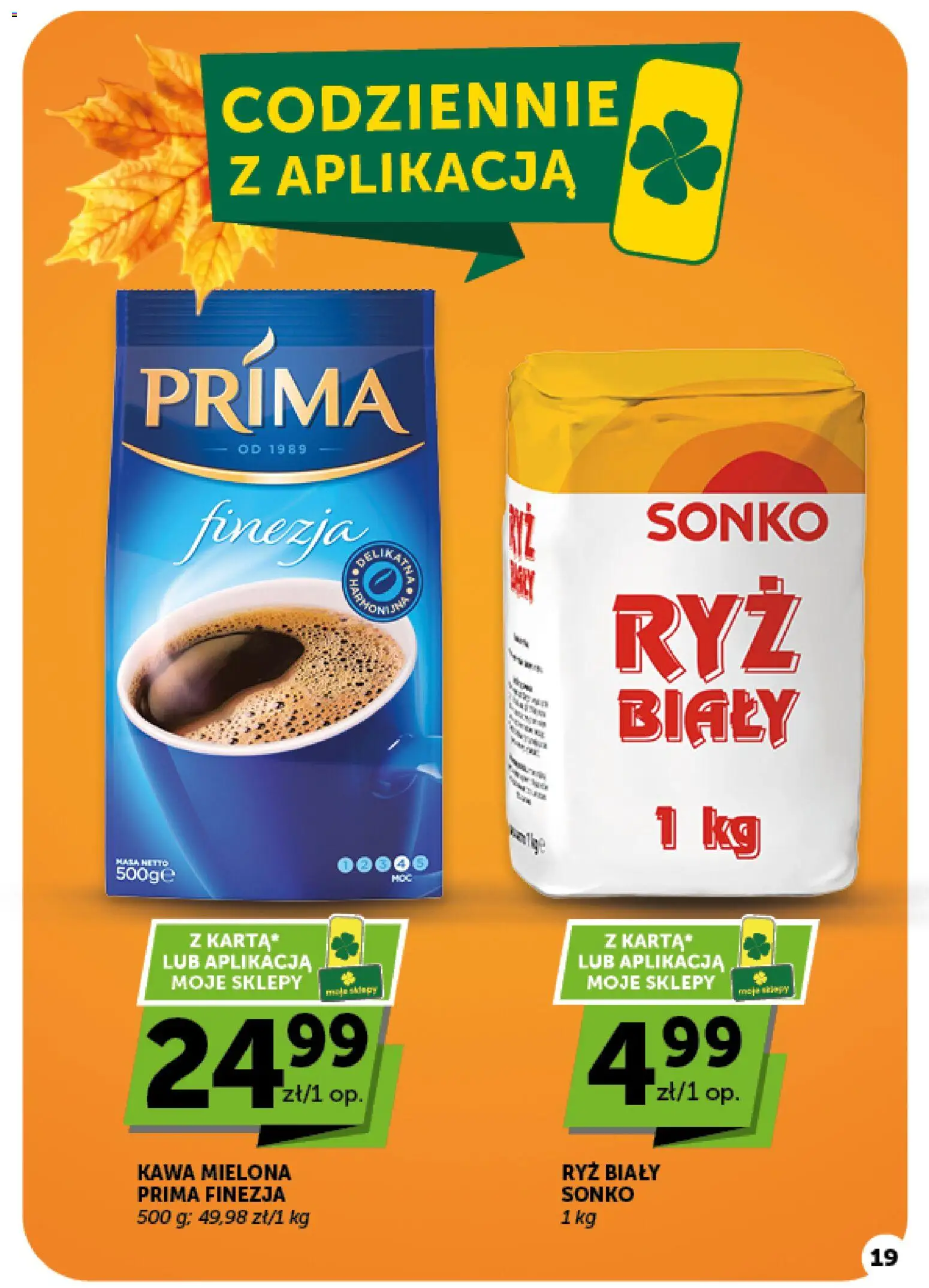 ABC gazetka od 15.10.2026 | Strona: 19 | Produkty: Ryż biały, Kawa, Ryż, Kawa mielona