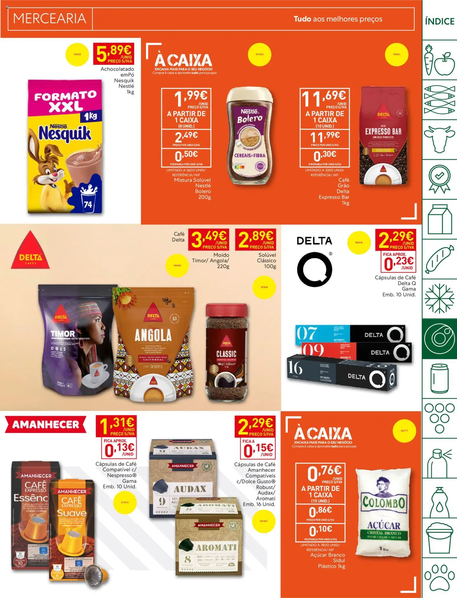 Recheio folheto Madeira │ válido de 30/06/2026 | Página: 21 | Produtos: Delta q, Caixa, Café, Açúcar