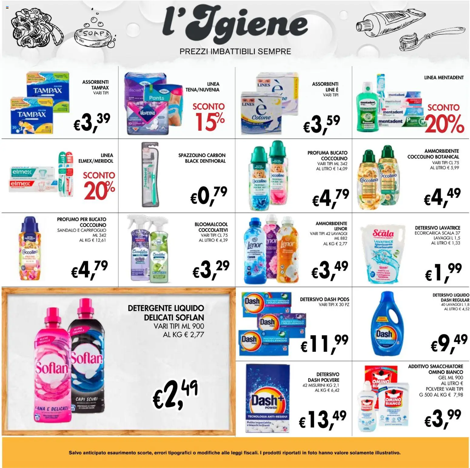 Volantino Coal del 07.05.2026 | Pagina: 25 | Prodotti: Spazzolino, Ammorbidente, Bicarbonato, Scala