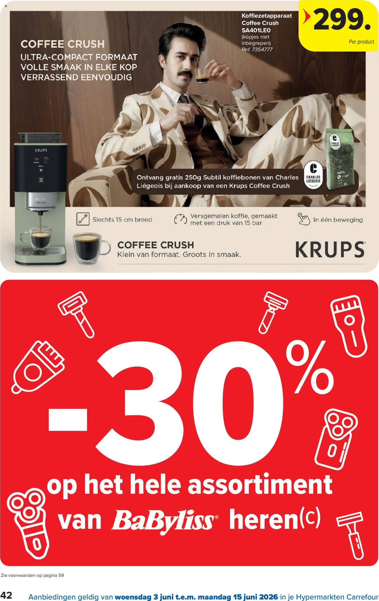 {H1} | Pagina: 42 | Producten: Koffiezetapparaat, Koffiebonen
