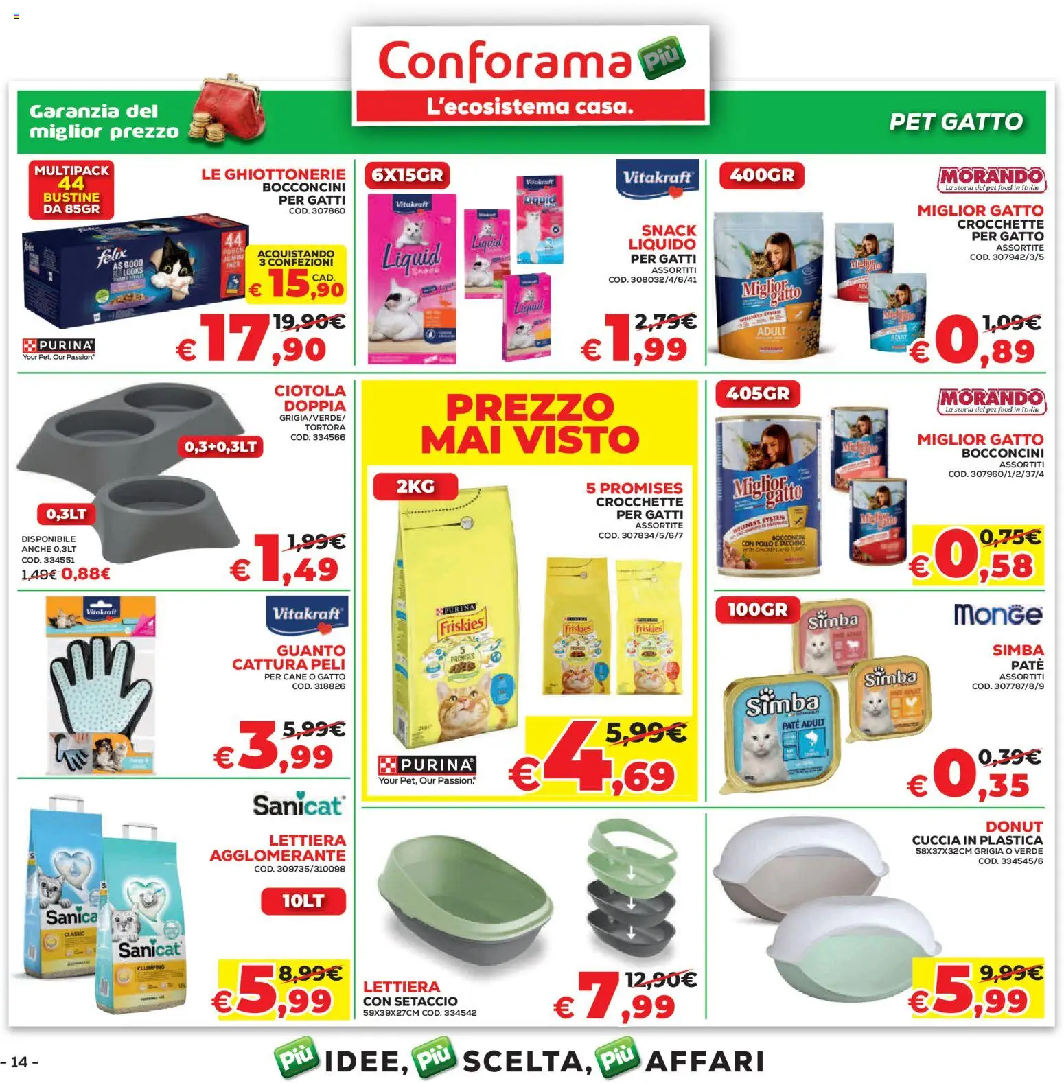 Volantino Conforama del 05.03.2026 | Pagina: 14 | Prodotti: Setaccio, Tacchino, Crocchette, Ciotola