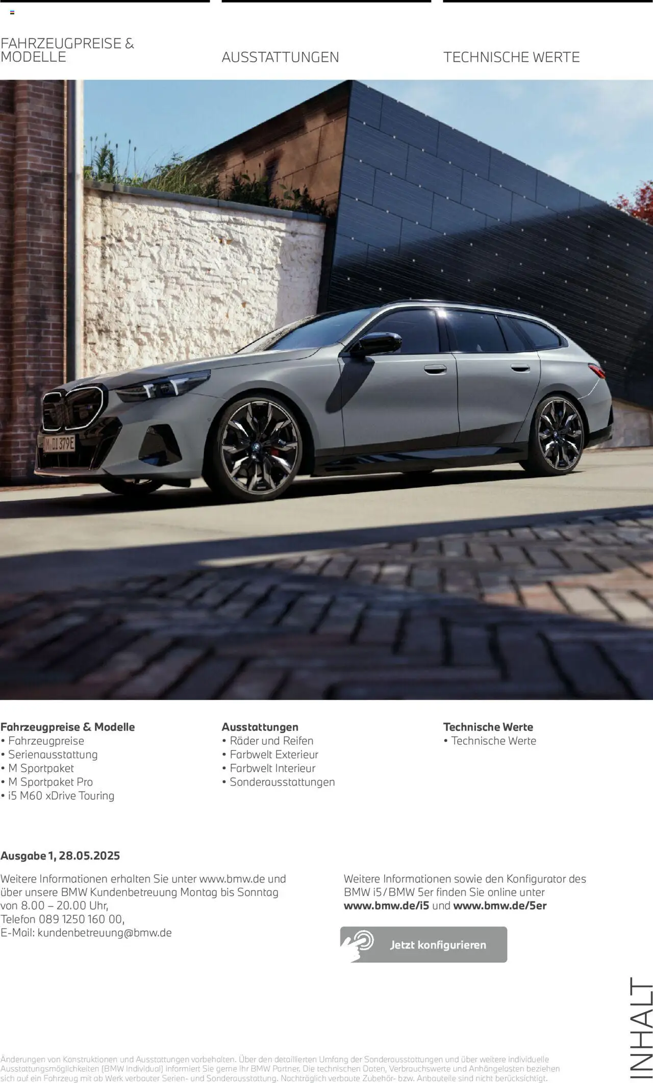 BMW i5 Touring – gültig ab 01.07.2025 | Seite: 2 | Produkte: Telefon