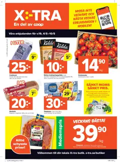 Coop X:-TRA erbjudanden - Förhandsvisning av reklamblad från butik Coop X:-TRA aktuell från 04.05.2026