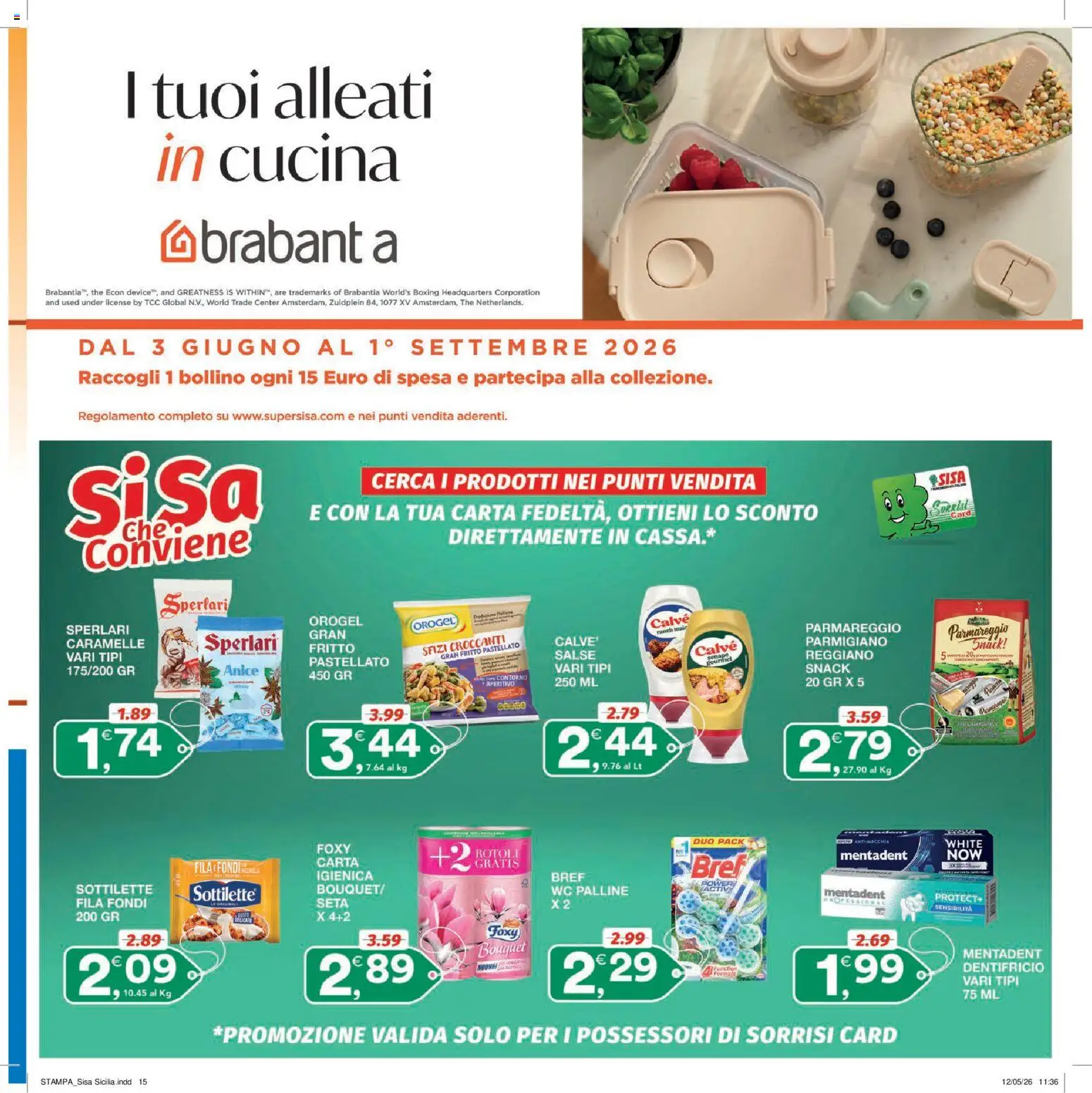 Volantino SISA del 21.05.2026 | Pagina: 15 | Prodotti: Parmigiano, Senape, WC, Aperitivo