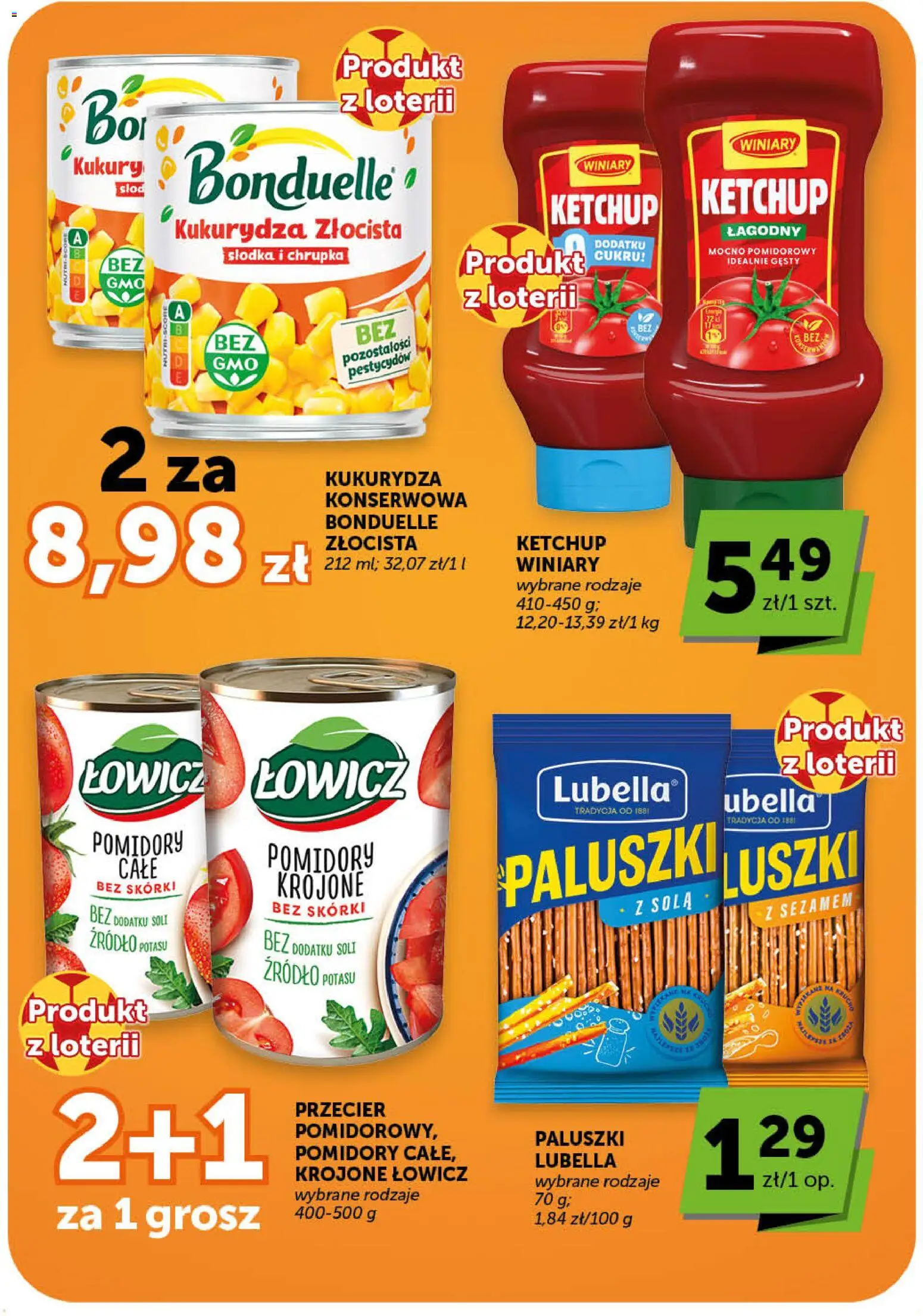 Euro Sklep gazetka od 25.06.2026 | Strona: 11 | Produkty: Ketchup, Kukurydza, Paluszki, Pomidory