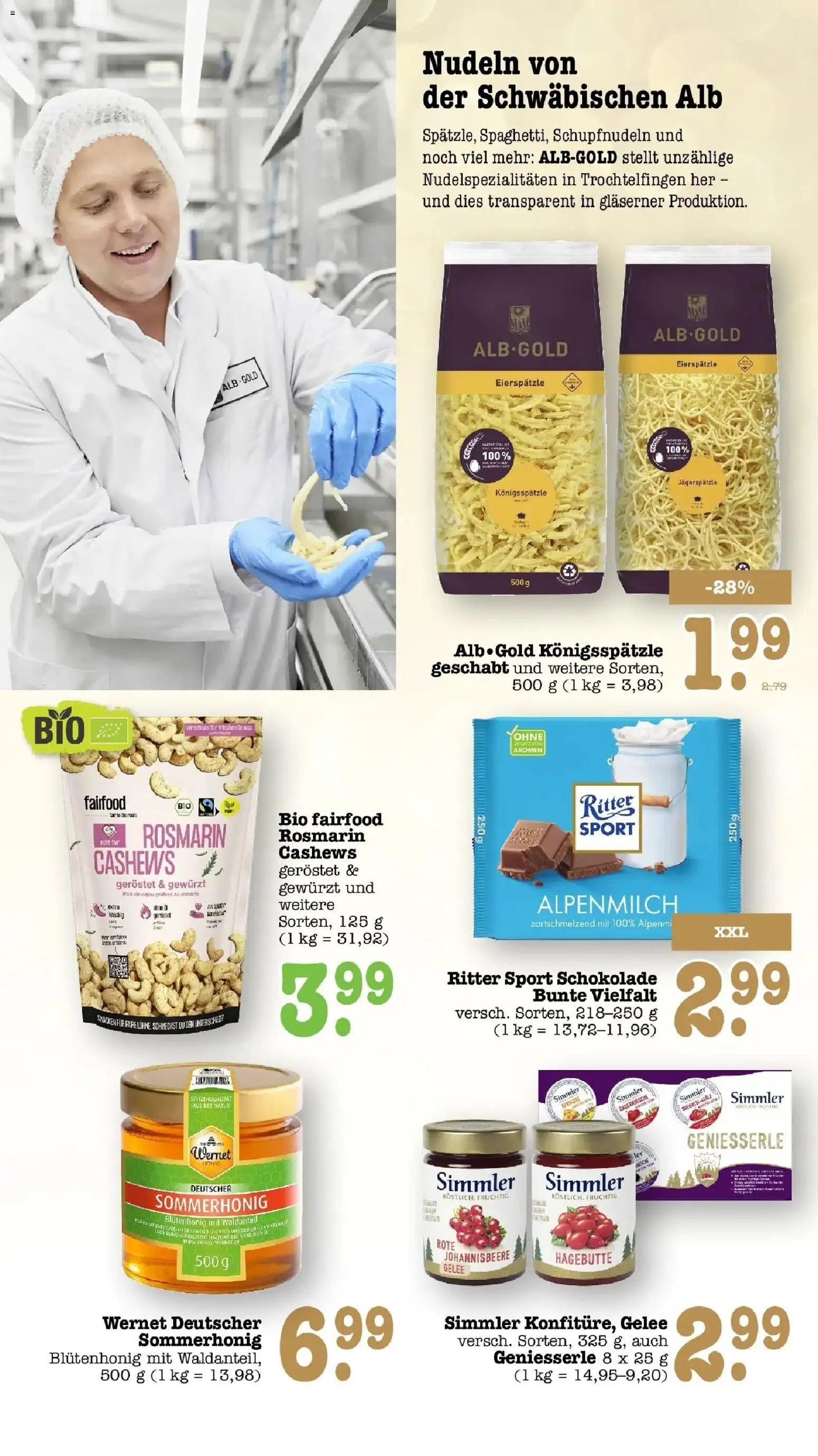 Edeka Prospekt Bühlertal (ab 14.09.2026) » Angebote Online | Seite: 42 | Produkte: Schokolade, Ritter sport, Tür, Nudeln