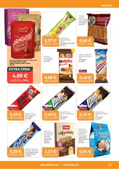 Labaš leták platný od 03.07.2026 | Strana: 21 | Produkty: Maslo, Lindt, Horálky, Nutella