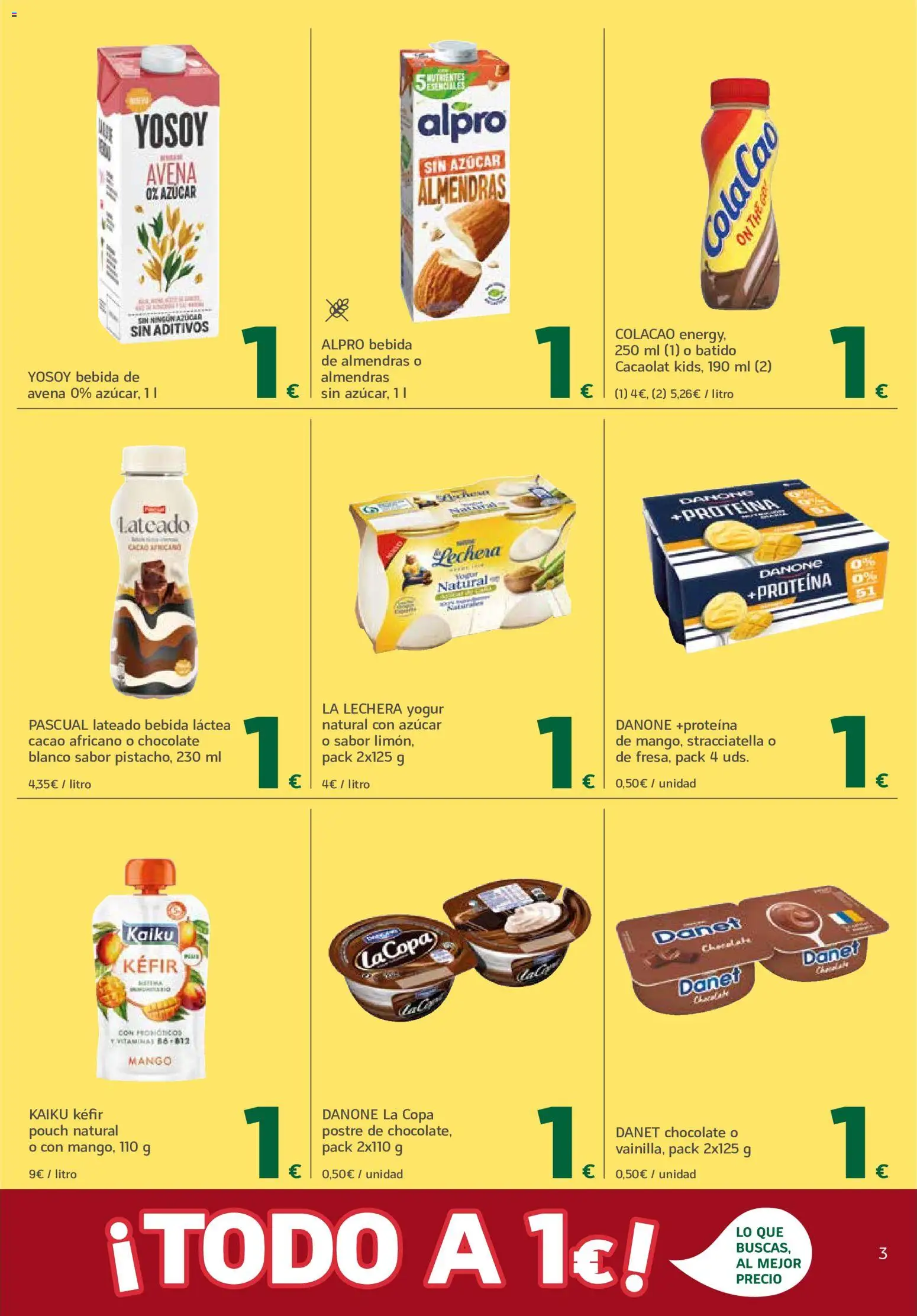 HiperDino Deseo Concedido │ válido desde el 25/08/2026 | Página: 3 | Productos: Kéfir, Postre, Yogur, Almendras