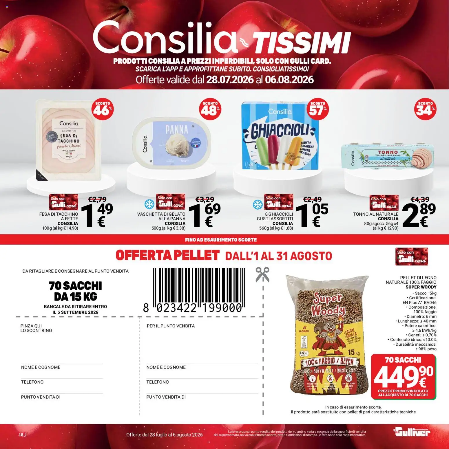Volantino Gulliver del 28/07/2026 | Pagina: 18