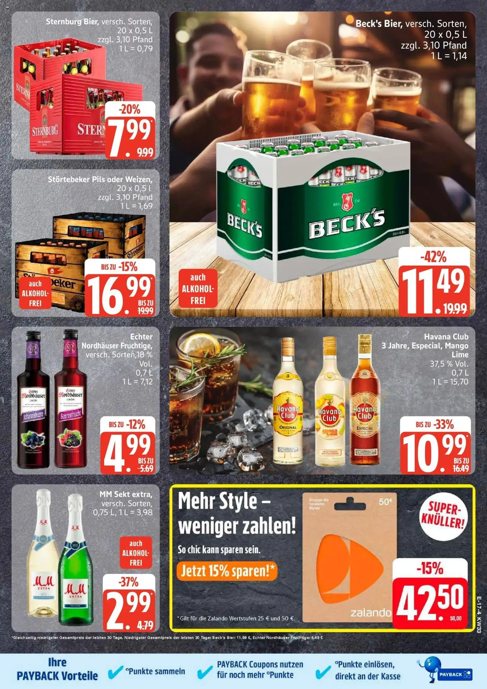 Edeka Prospekt Dobbertin (ab 10.08.2026) » Angebote Online | Seite: 23 | Produkte: Bier, Sekt, Pils, Mango