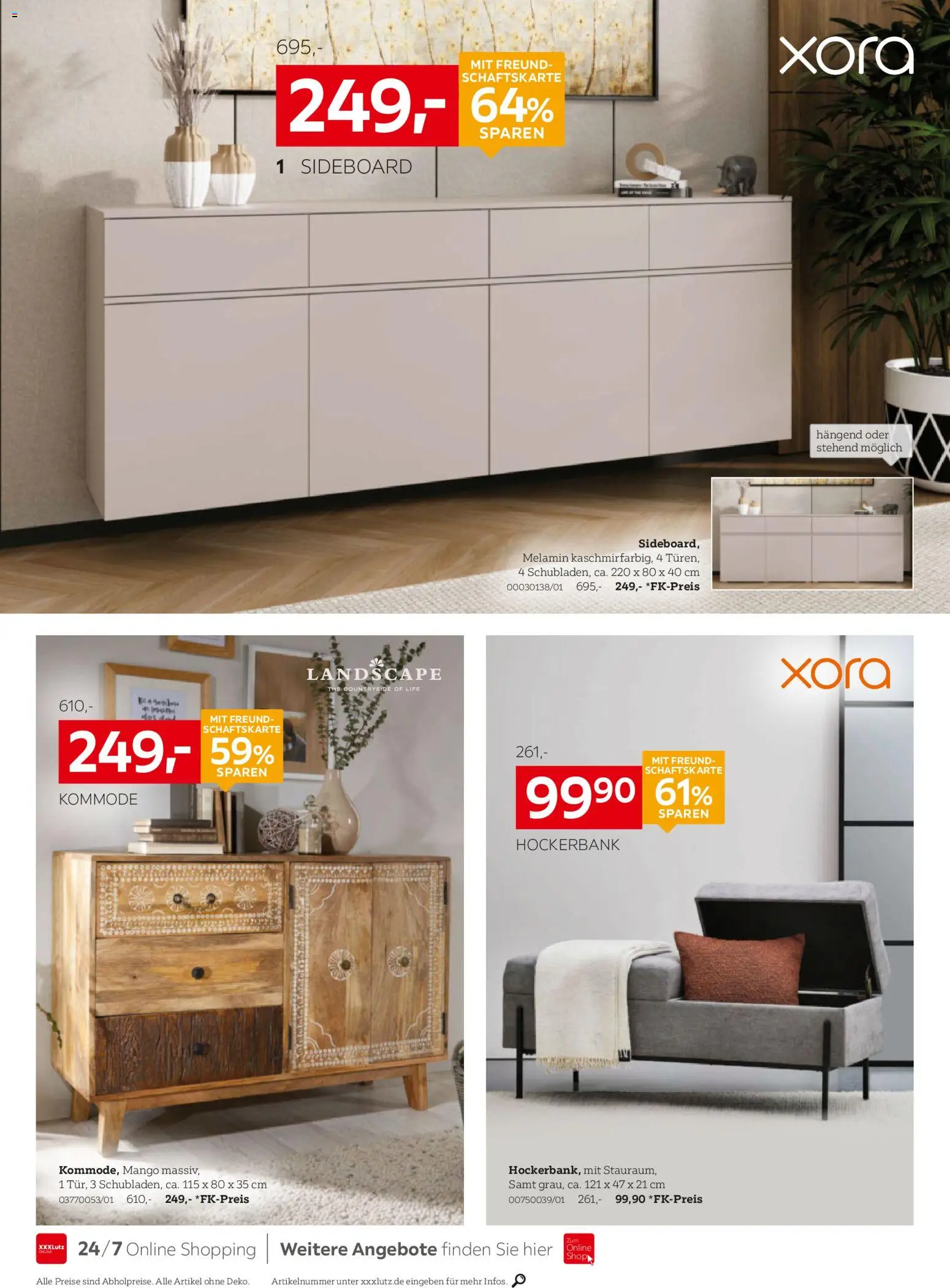 XXXLutz Prospekt – gültig ab 10.10.2026 | Seite: 8 | Produkte: Sideboard, Kommode, Mango