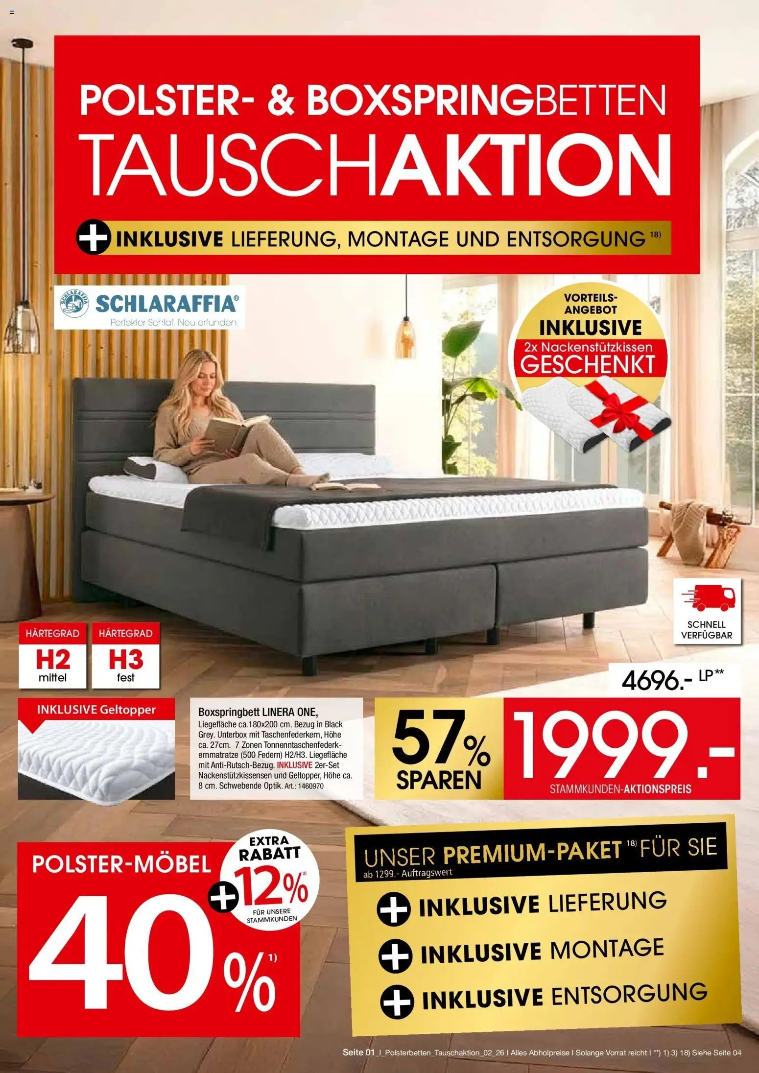 Zurbrüggen Polster-Spezial – gültig ab 27.06.2026 | Seite: 1 | Produkte: Boxspringbett
