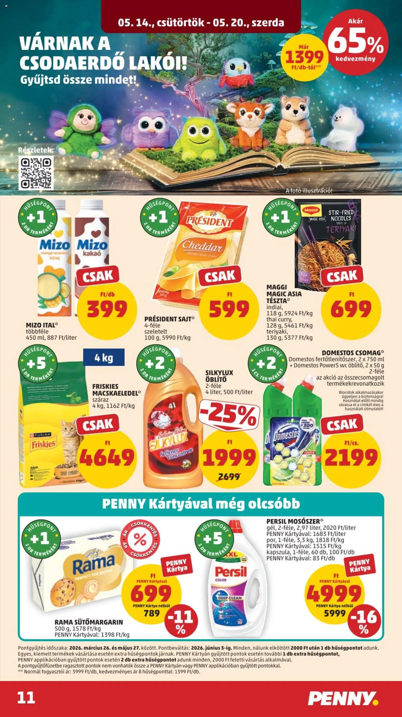 PENNY akciós ujság - amely érvényes a következő dátumtól: 14.05.2026 | Oldal: 15 | Termékek: Persil, Maggi, Tej, Cheddar