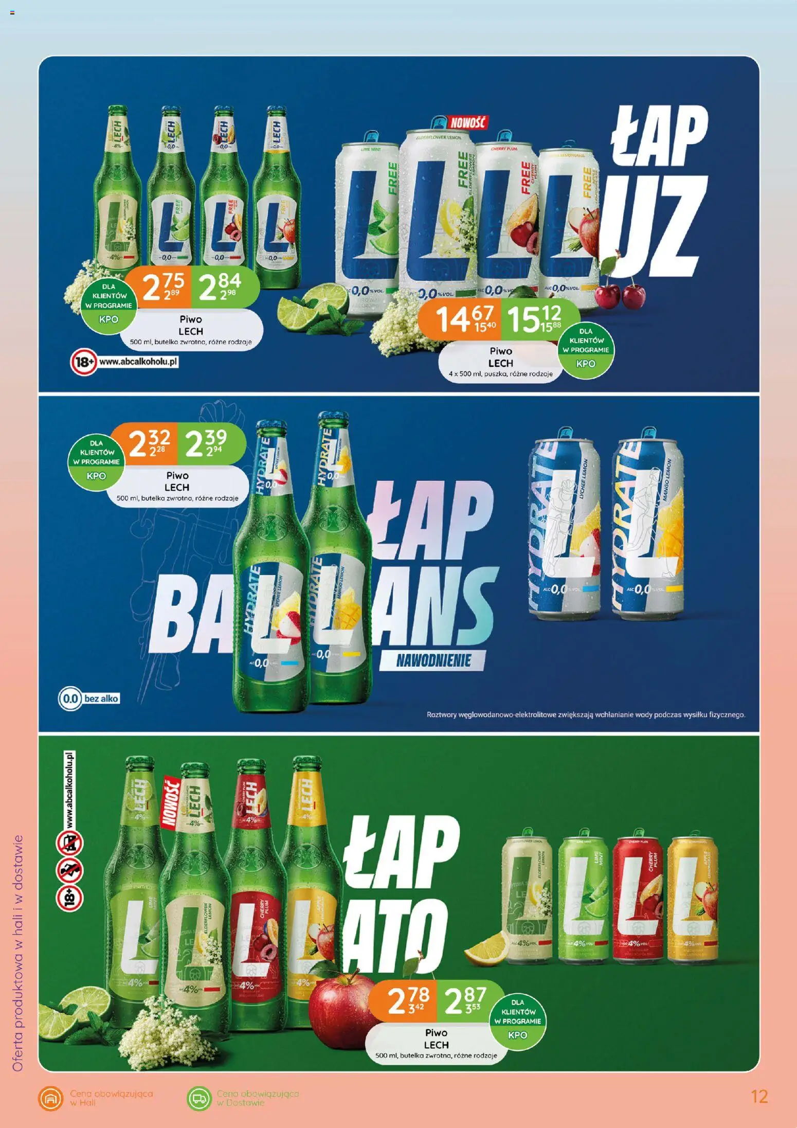 Eurocash gazetka - Letnie Orzeźwienie od 28.05.2026 | Strona: 12 | Produkty: Mango, Piwo