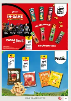 Pré-visualização ANANÁS/ MANGA SEMI DESIDRATADA FRUBIS, Ananás/ Manga semi desidratada Frubis EMB.: 50 G válido de 21.04.2026 | Página: 21 | Produtos: Batata, Smartphone, Canela, Maça