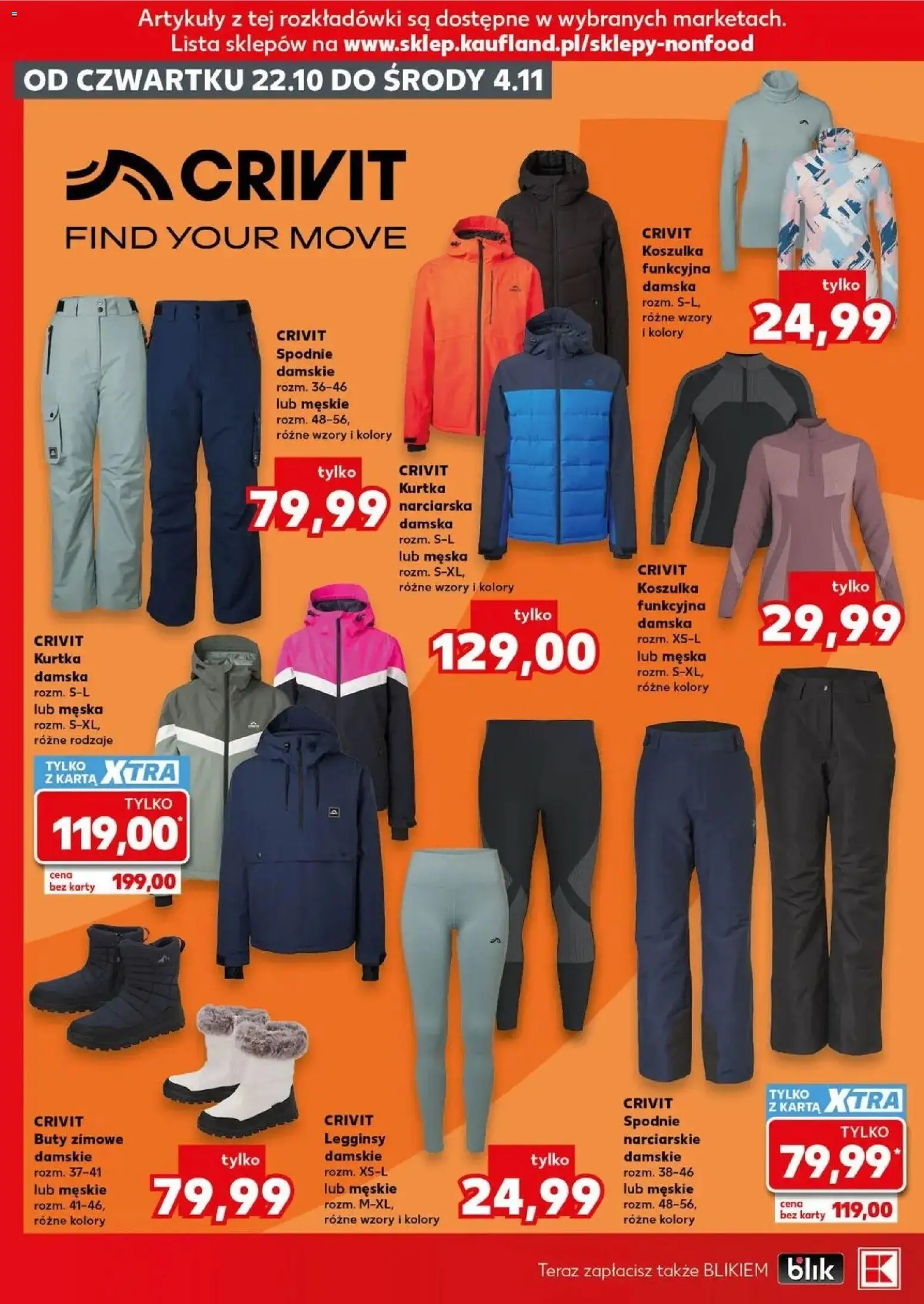 Kaufland HALLOWEEN 🎃 gazetka od 22.10.2026 🕷️🕸️ | Strona: 6 | Produkty: Kurtka, Spodnie, Legginsy, Buty zimowe