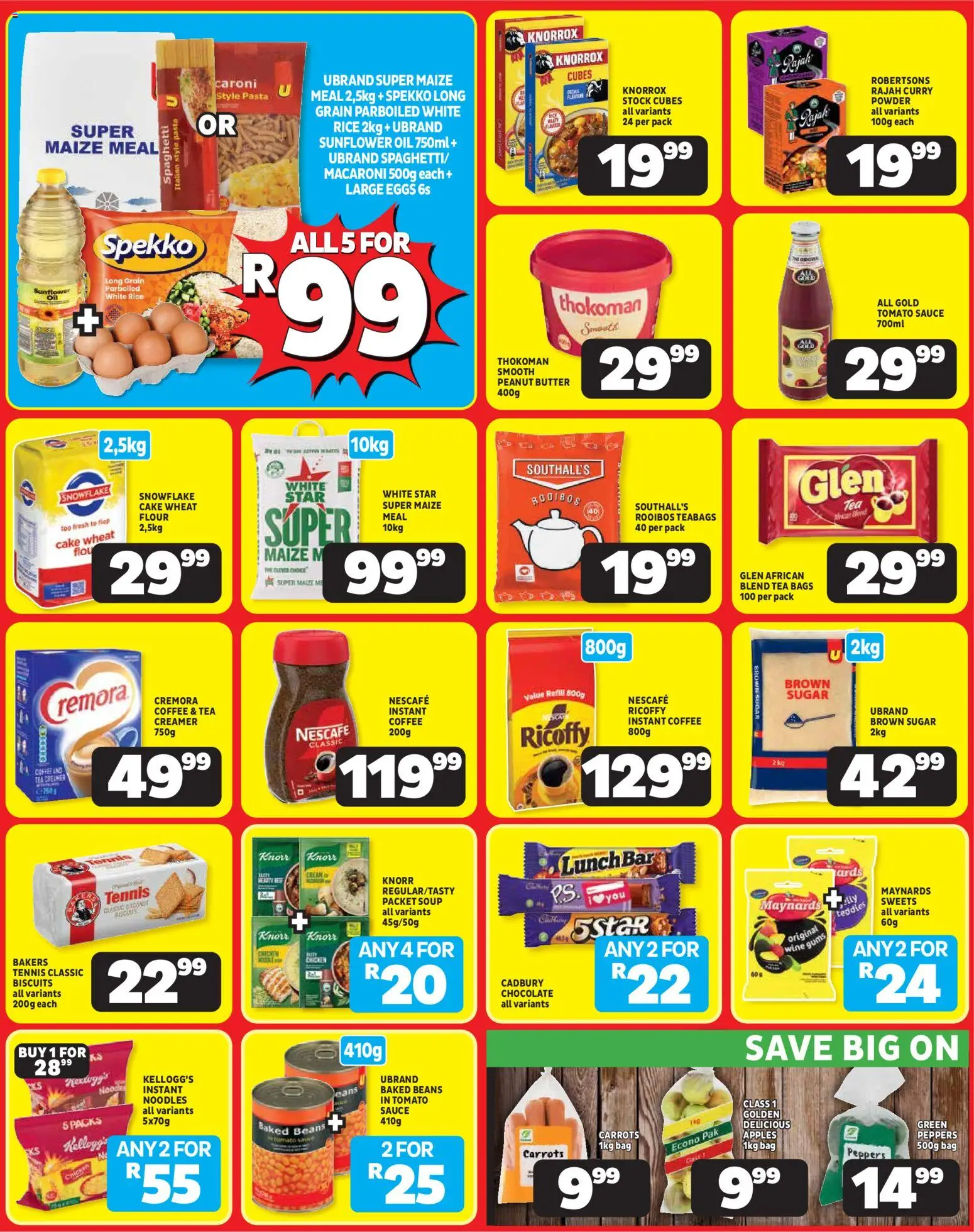 New Usave catalogue – valid from 24/08/2026 | Page: 2 | Products: Beans, Butter, Eggs, Oil