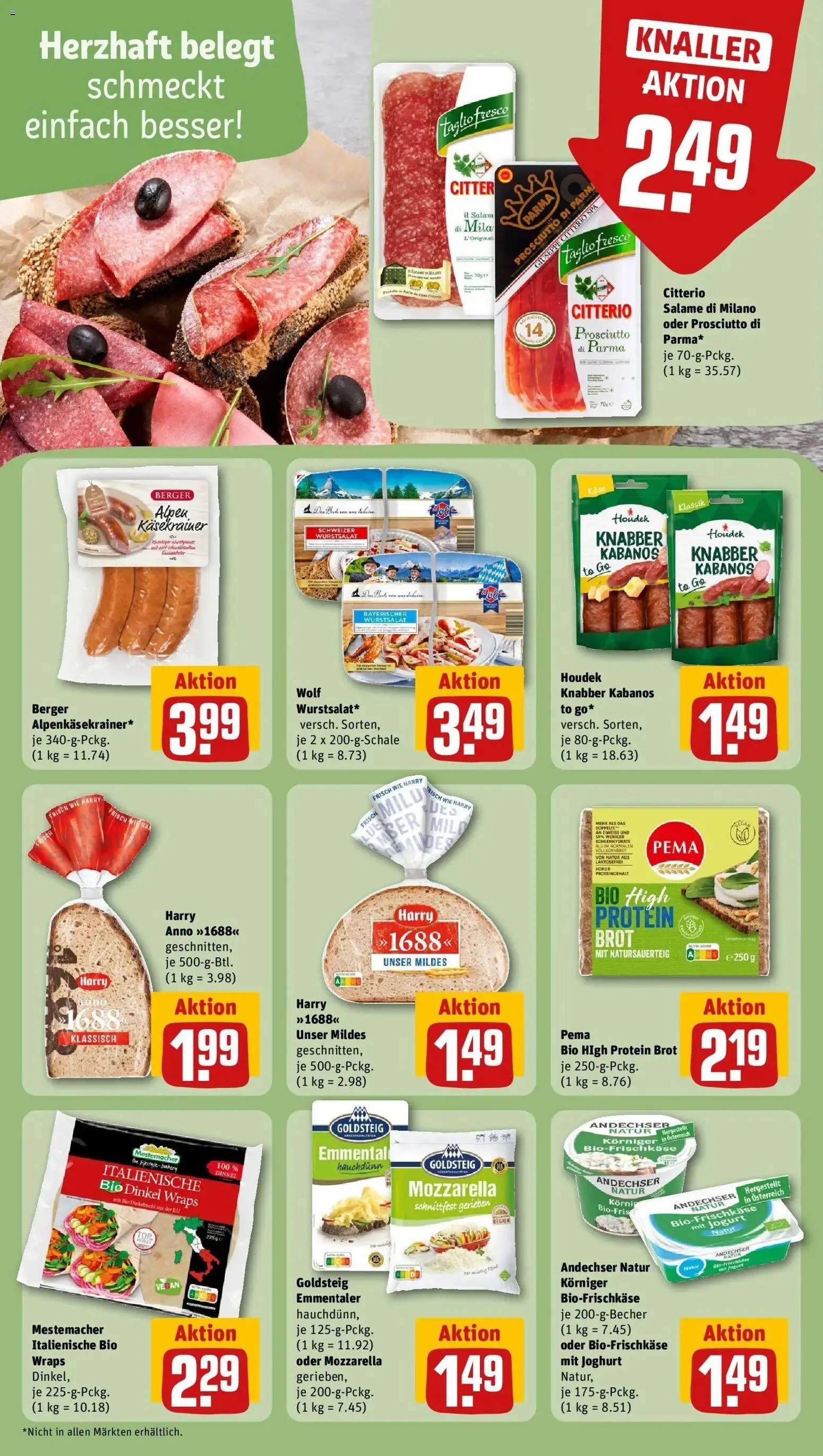 Rewe Prospekt Neunburg Vorm Wald	 – gültig ab 15.03.2026 | Seite: 18 | Produkte: Joghurt, Mozzarella, Käsekrainer, Brot