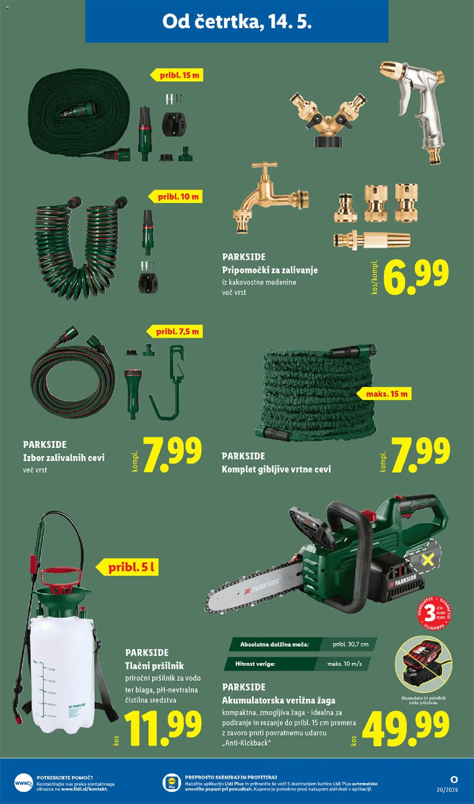 Novi Lidl katalog ponudbe – veljaven od 14.05.2026 | Stran: 37 | Izdelki: Verižna žaga, Akumulator