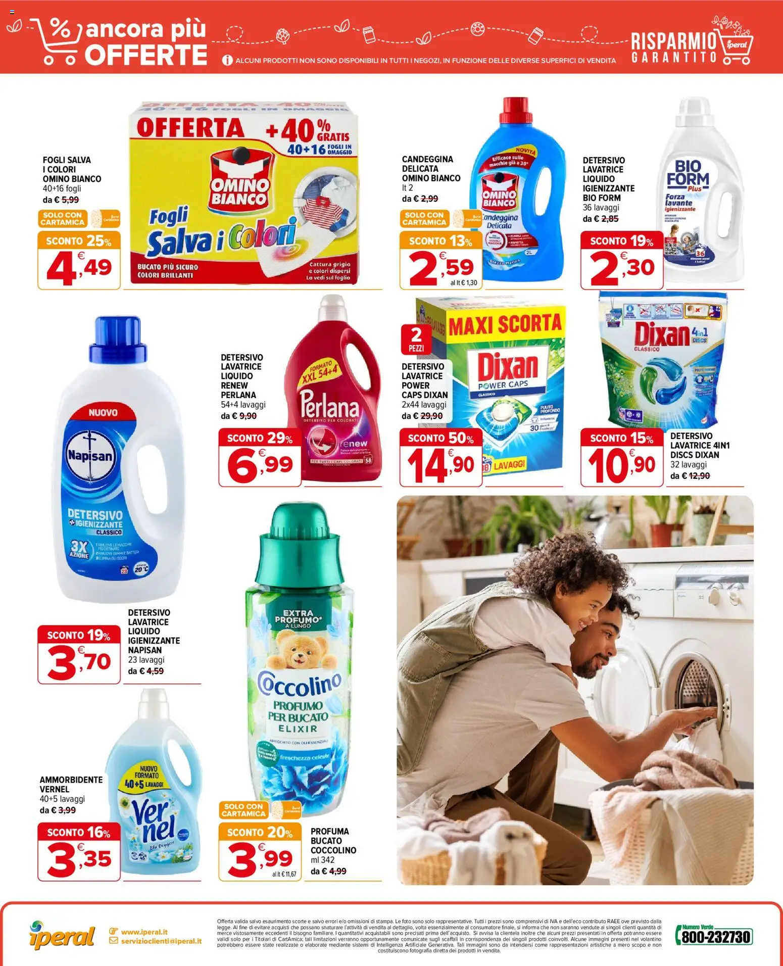 Volantino Iperal del 04.06.2026 | Pagina: 22 | Prodotti: Ammorbidente, Candeggina, Lavatrice, Profumo