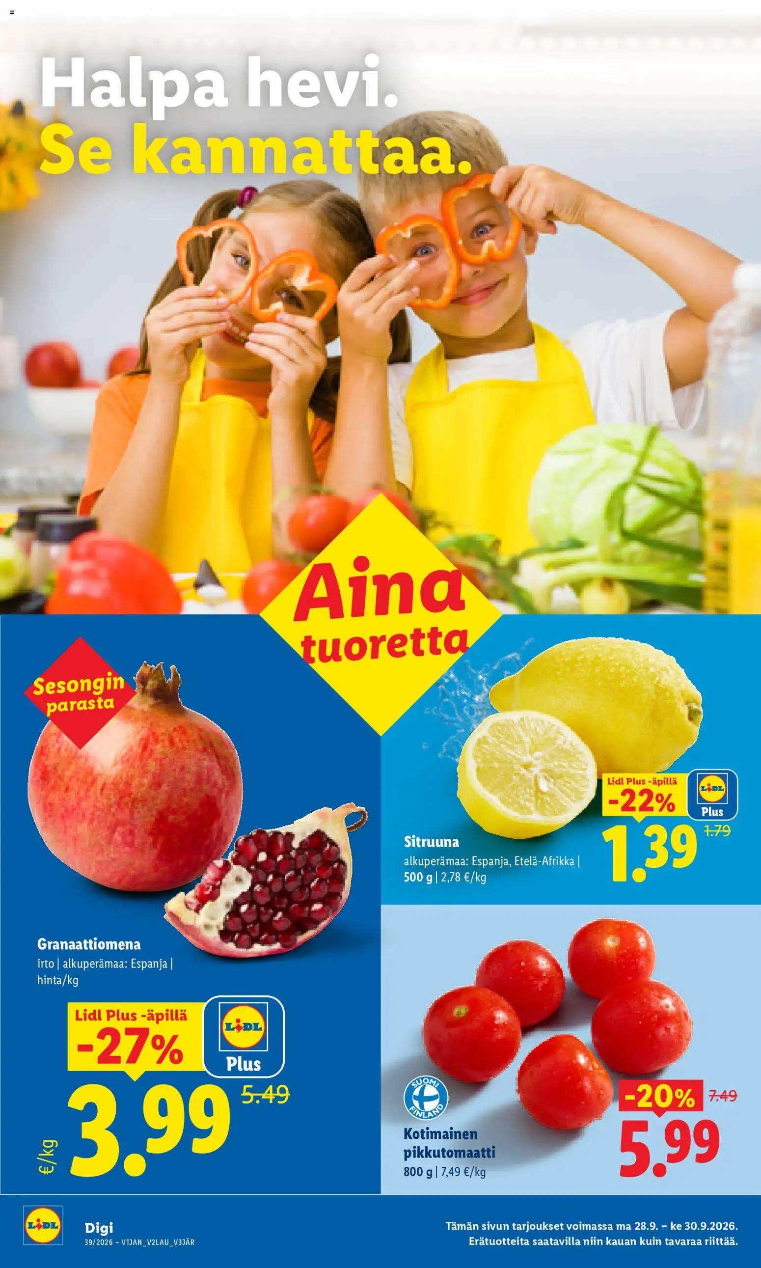 Lidl tarjoukset - Kauhajoki – voimassa 28/09/2026 alkaen | Sivu: 2