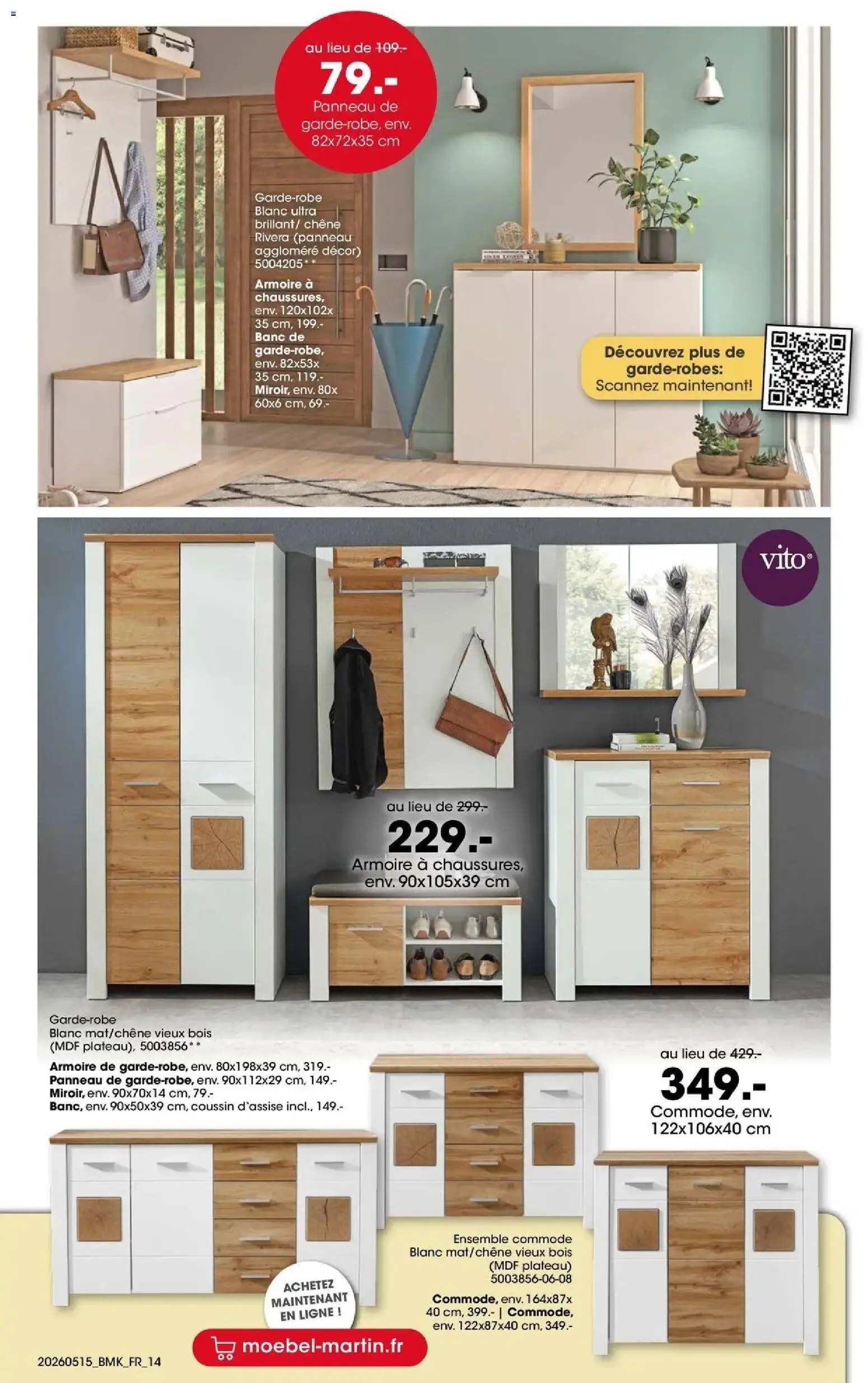 {H1} | Page: 14 | Produits: Plateau, Armoire, Commode