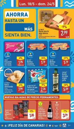Vista previa Aldi folleto Canarias válido desde el 18.05.2026 | Página: 11 | Productos: Chocolate, Cereales, Aceite de oliva, Aceite de oliva virgen extra