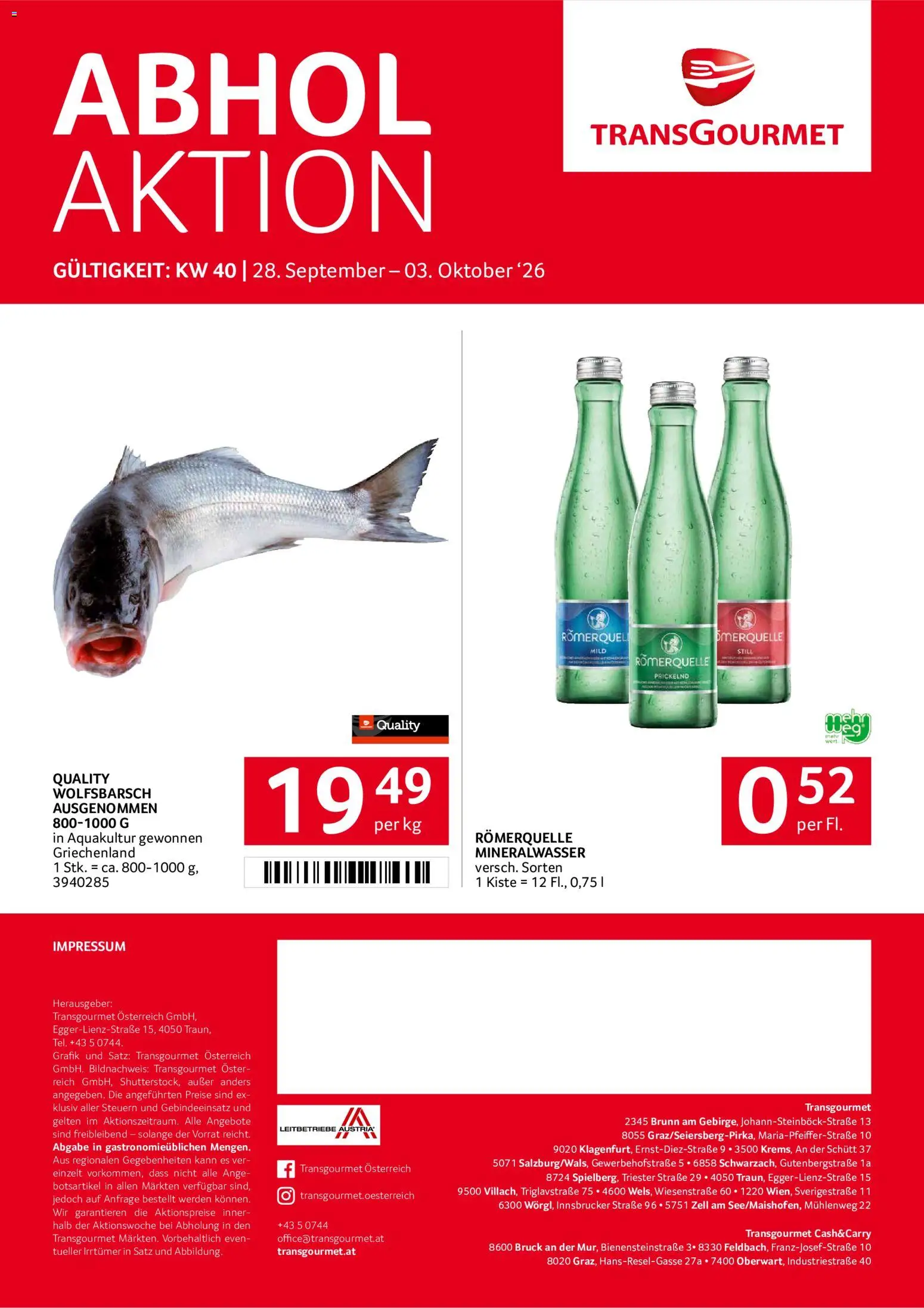 Transgourmet Flugblatt gültig ab 28.09.2026 | Seite: 28