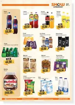 15.05.2026 tarihinden itibaren geçerli olan Show Market kataloğu önizlemesi | Sayfa: 3 | Ürünler: Limonata, Enerji içeceği, Maden suyu, Ice tea
