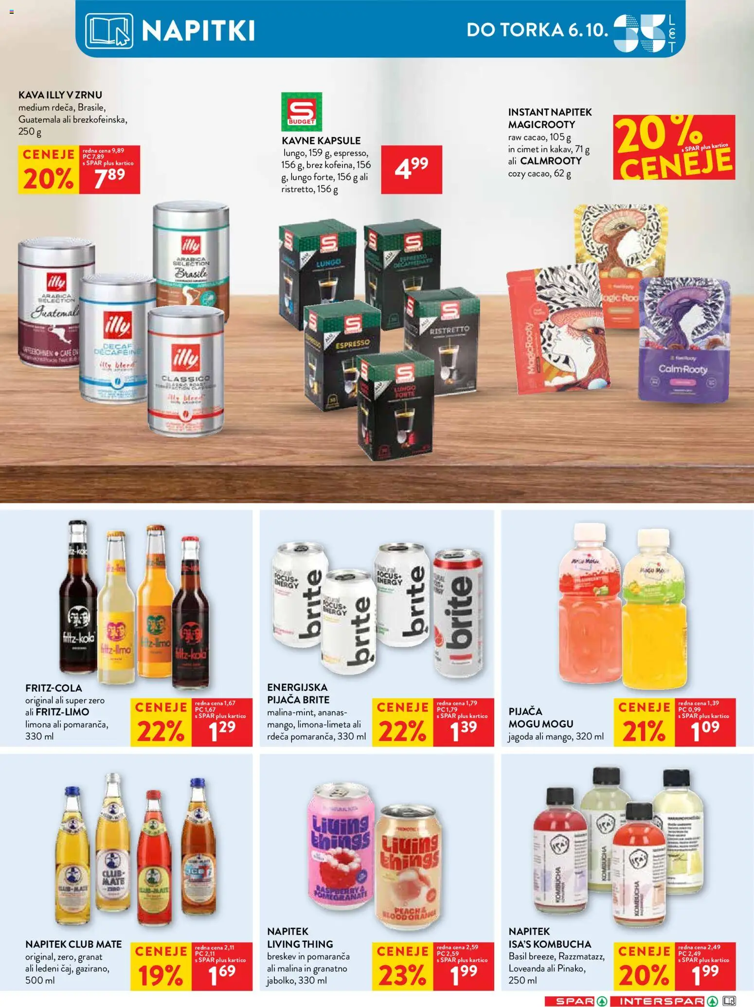 Novi Spar katalog ponudbe – veljaven od 30.09.2026 | Stran: 26 | Izdelki: Napitki, Kavne kapsule, Kava, Breskev