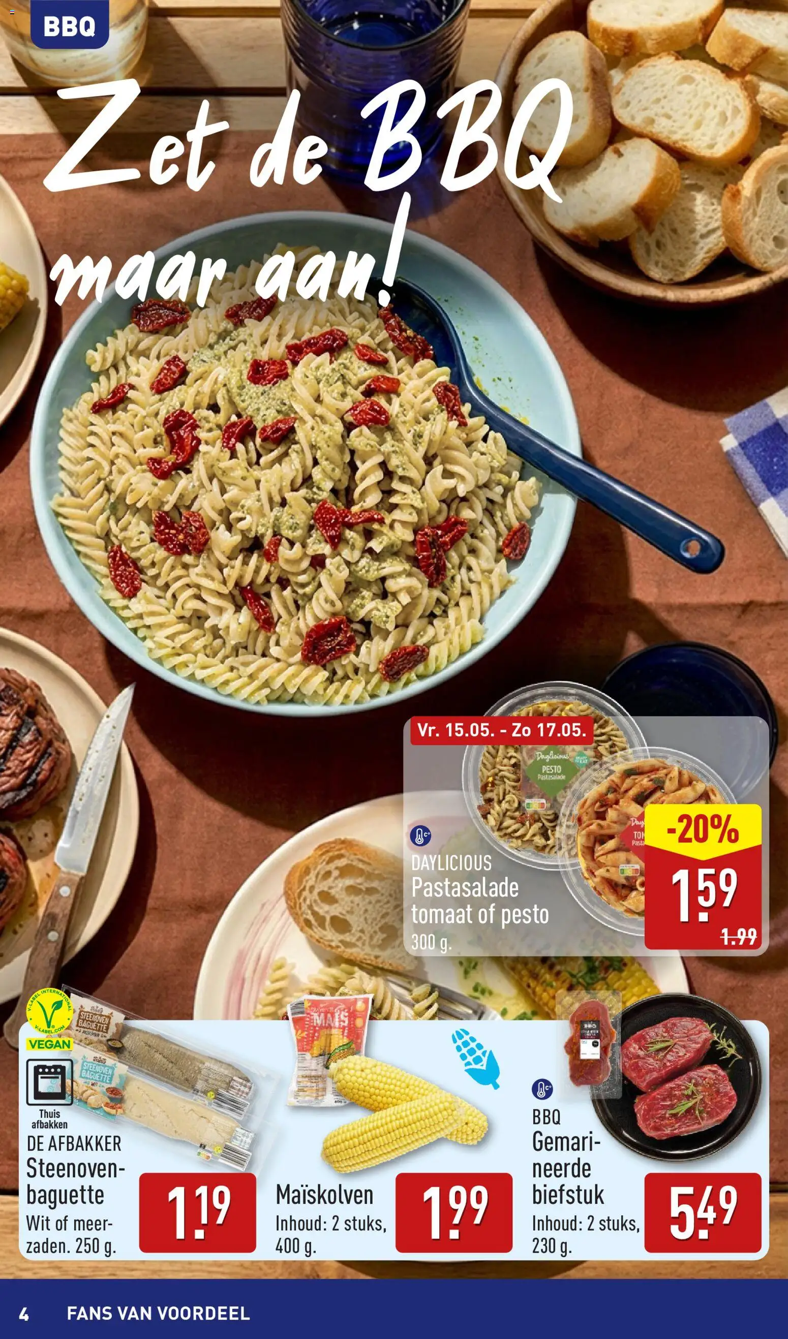 {H1} | Pagina: 4 | Producten: Tomaat, Biefstuk, Pasta, Baguette