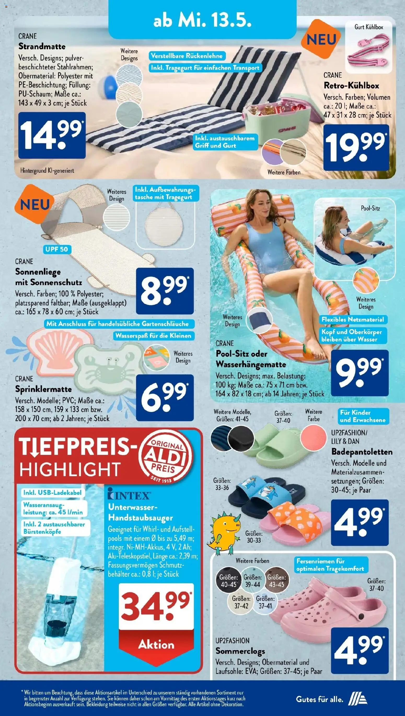 Aldi Süd Wochenangebote – gültig ab 11.05.2026 | Seite: 18 | Produkte: Tasche, Up2fashion, Wasser, Bekleidung