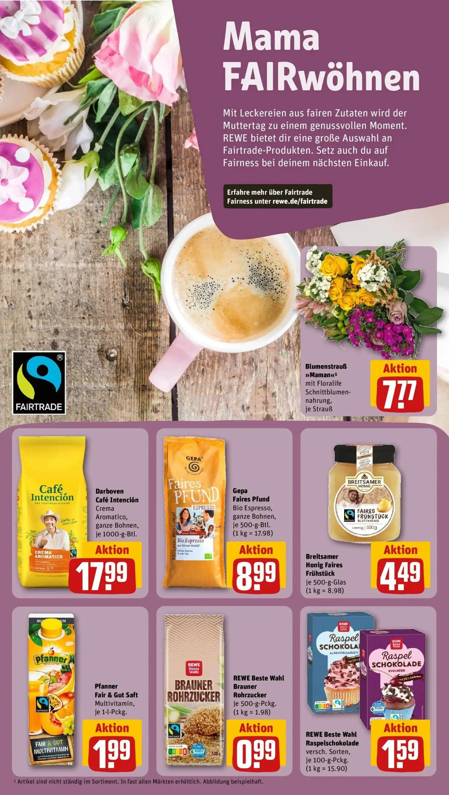 REWE Prospekt ab 04.05.2026 zum Blättern » Angebote | Seite: 17 | Produkte: Schokolade, Saft