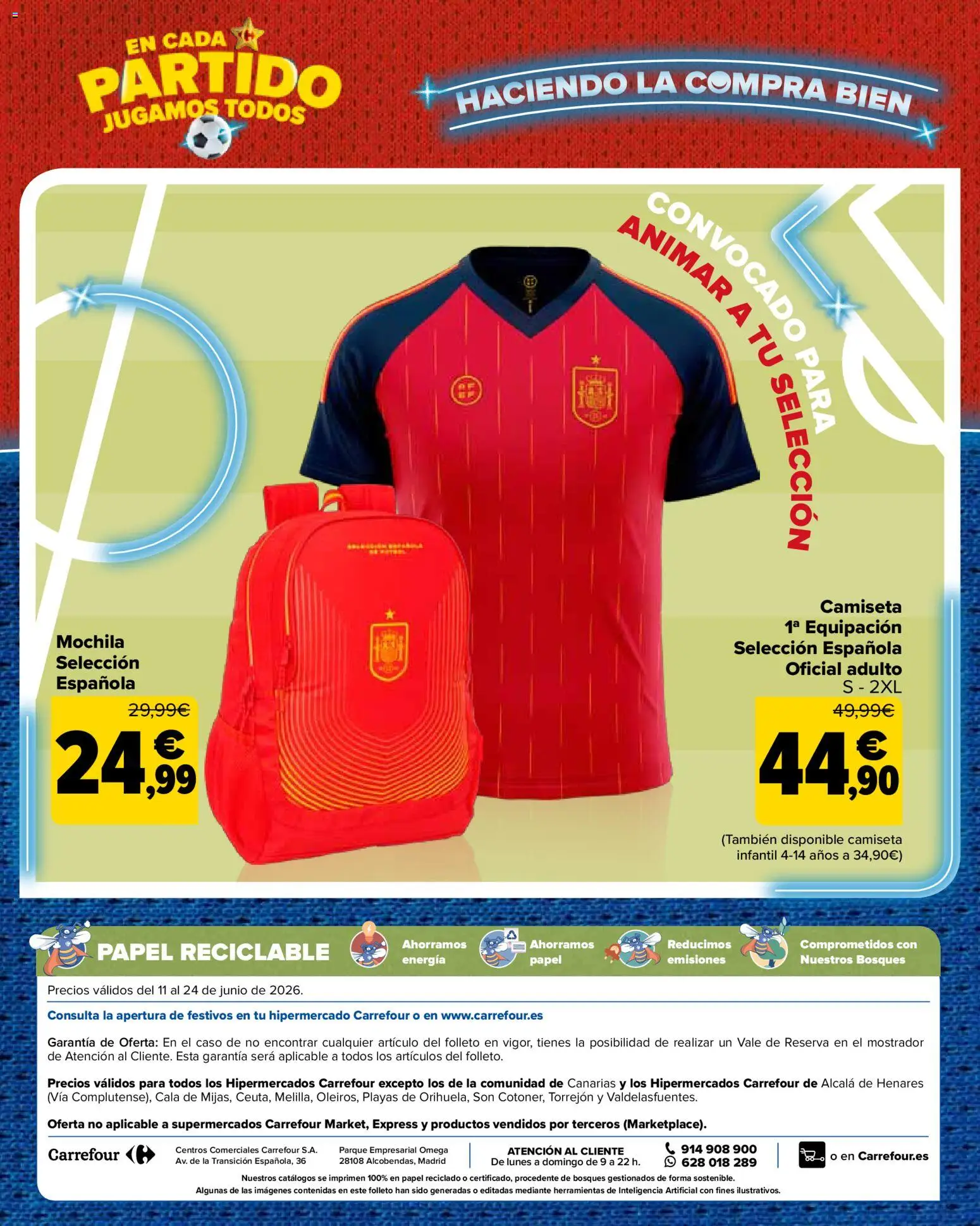 Carrefour La Fiesta del Futbol │ válido desde el 11.06.2026 | Página: 34 | Productos: Mochila