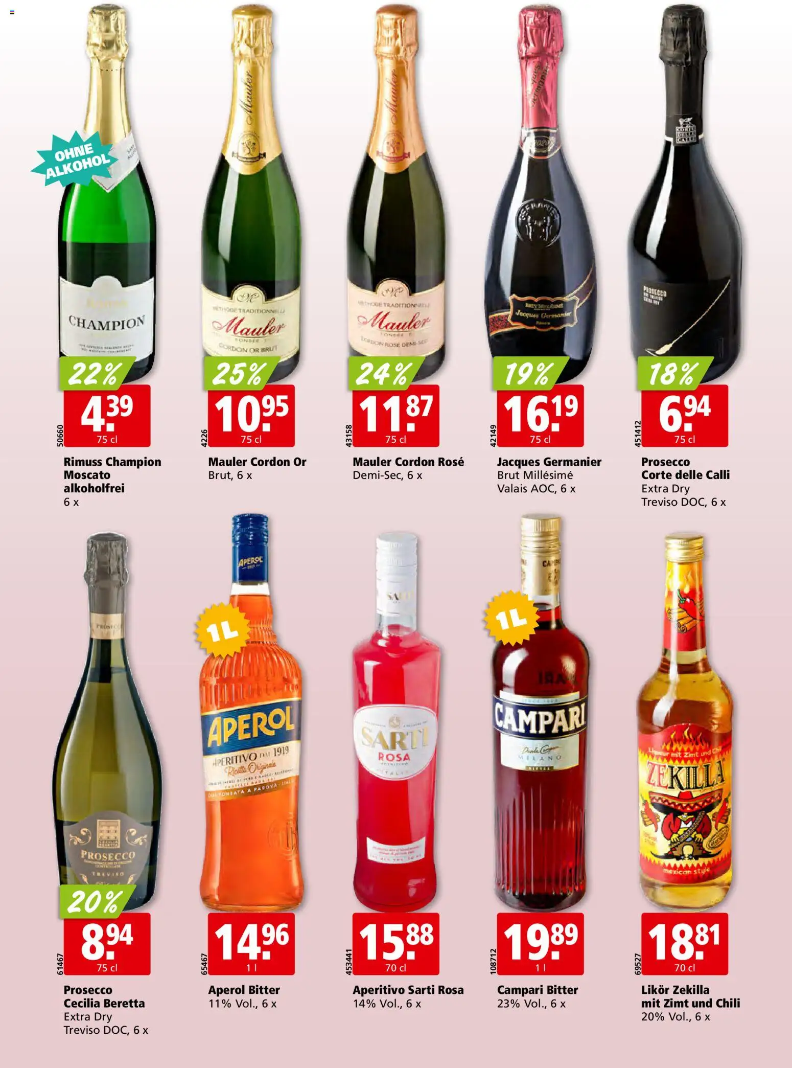 Aligro aktionen – gültig ab 20.07.2026 | Seite: 26 | Produkte: Likör, Prosecco, Chili
