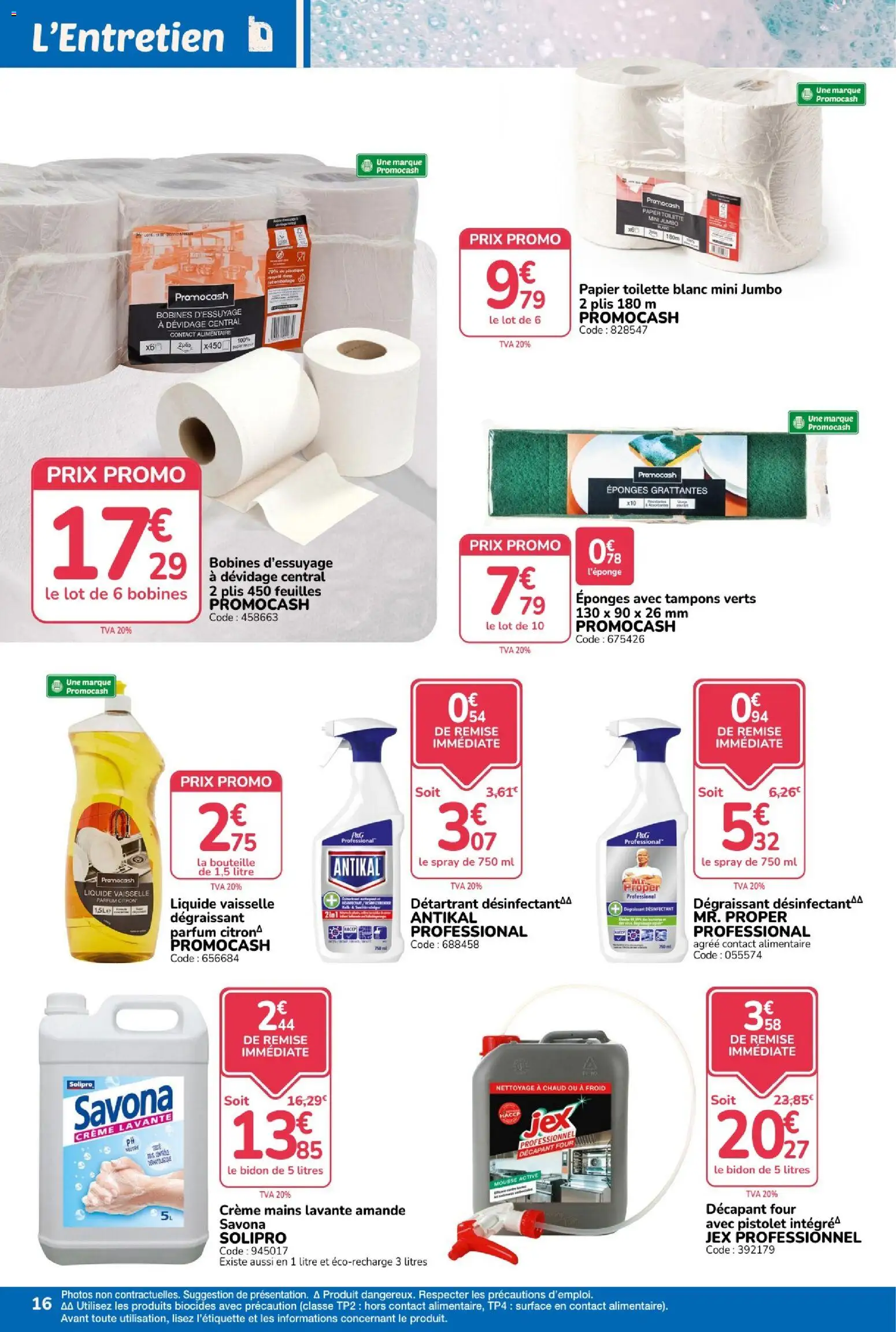 {H1} | Page: 16 | Produits: Amande, Tampons, Parfum, Crème