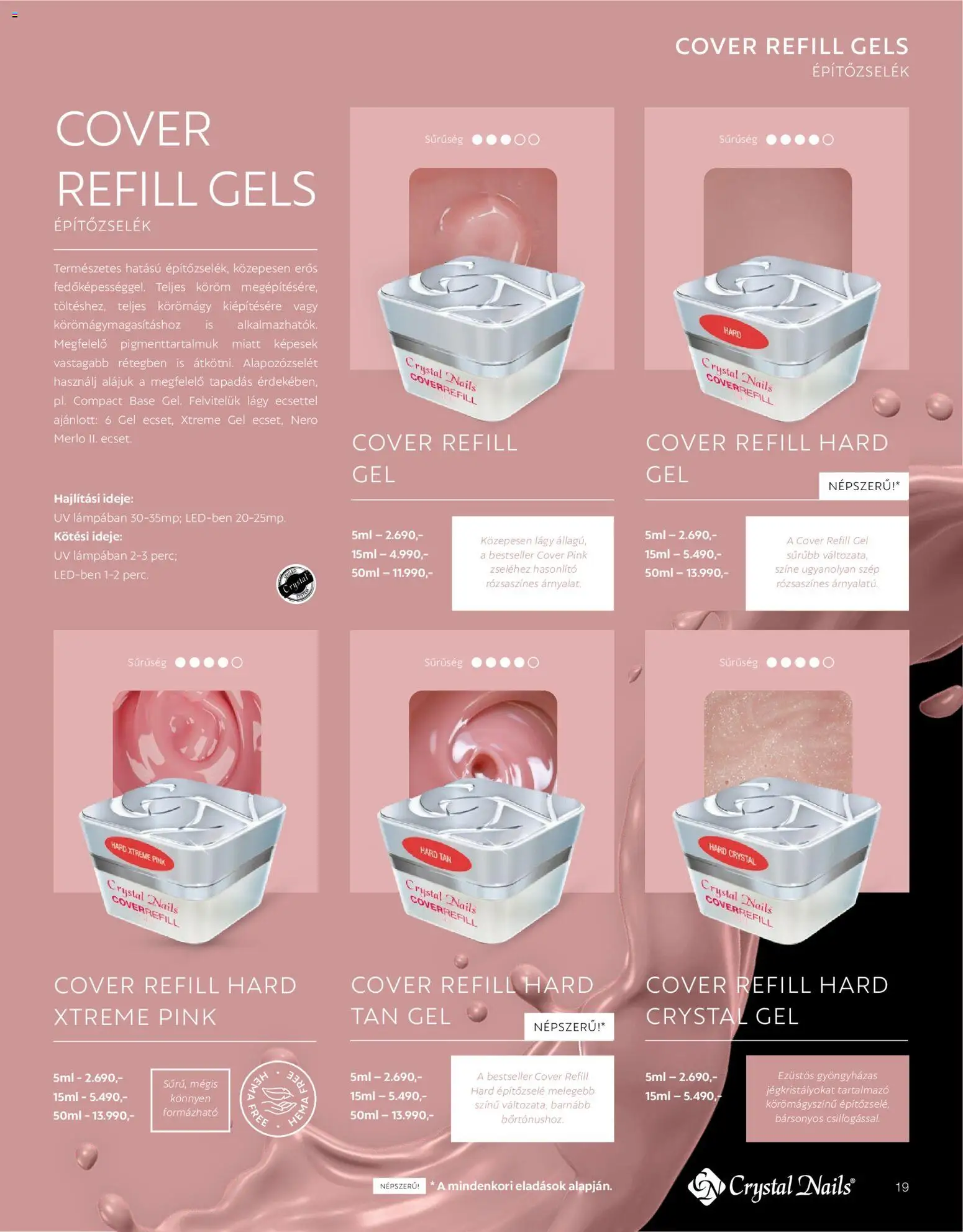 Crystal Nails akciós ujság - amely érvényes a következő dátumtól: 2026.03.09. | Oldal: 19 | Termékek: Gél