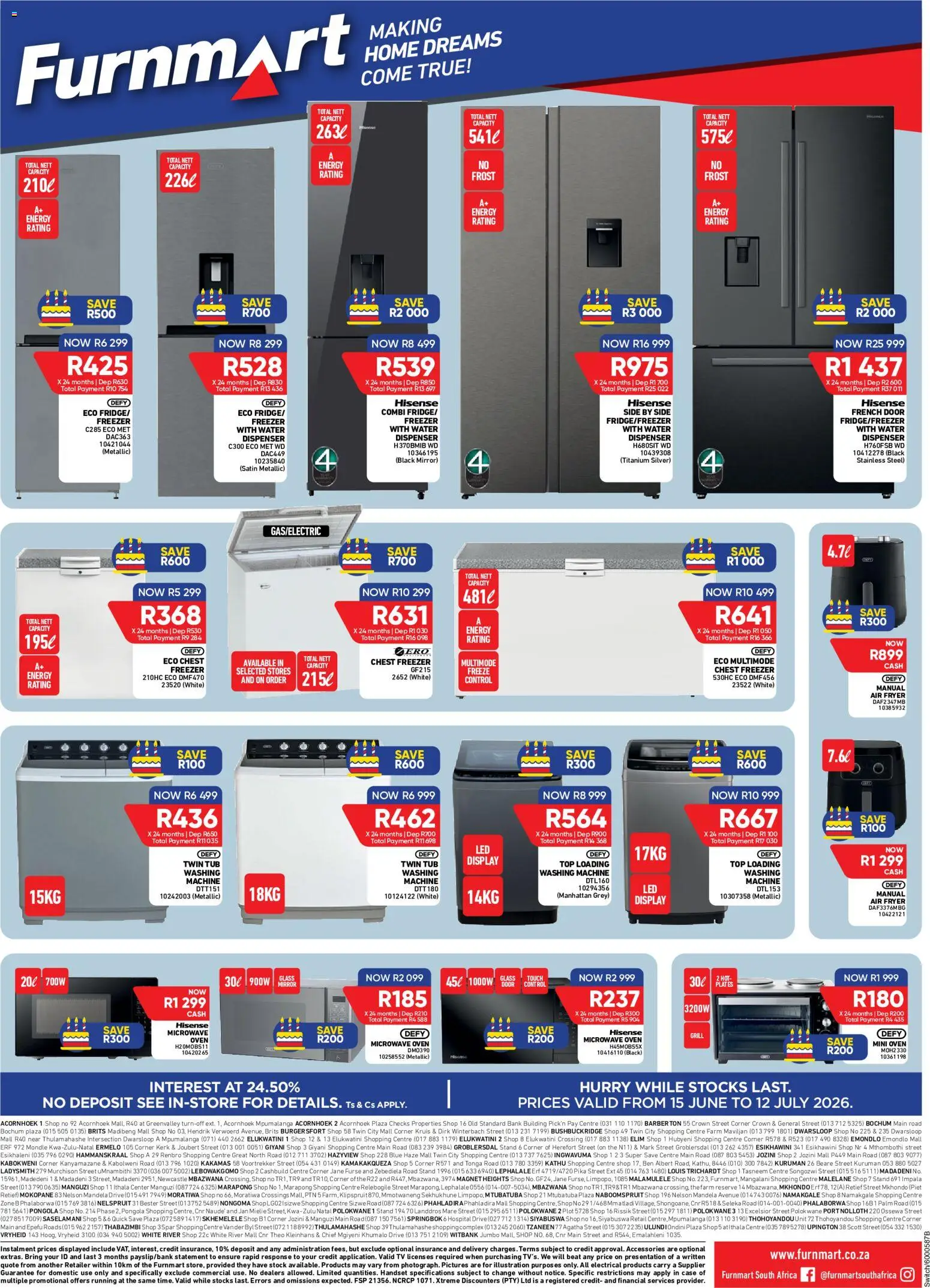 New Furnmart catalogue – valid from 15.06.2026 | Page: 8 | Products: Grill, TV, Mirror, Air fryer